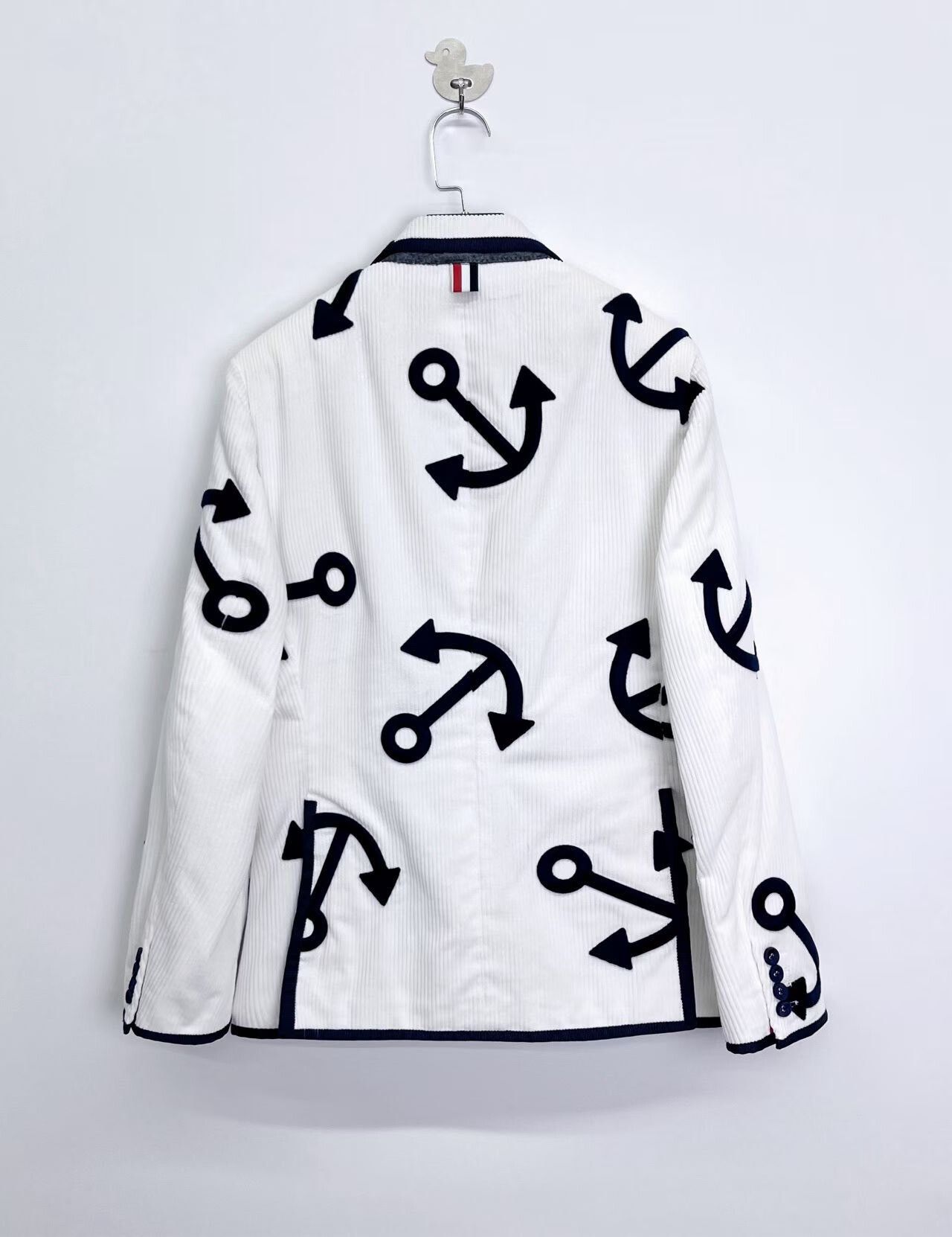 Thom Browne Thom Browne Corduroy Stripe Anchor Logo Blazer Size US M / EU 48-50 / 2 - 2 Thumbnail
