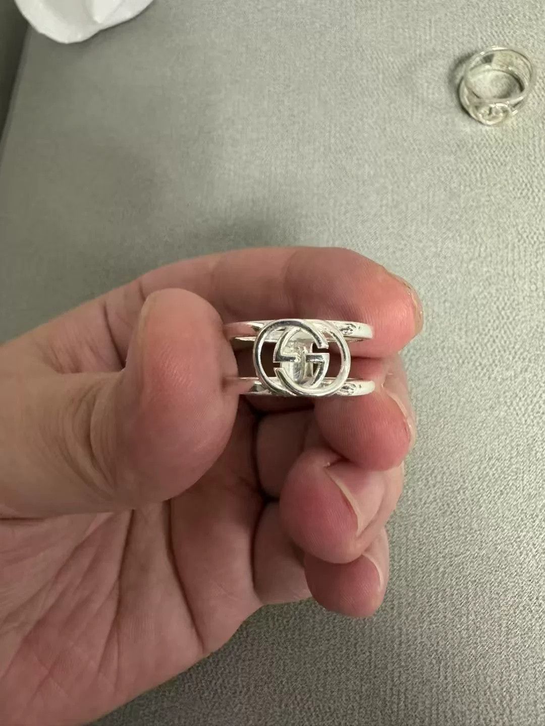 Gucci Gucci Wide Double G Ring Size ONE SIZE - 2 Thumbnail