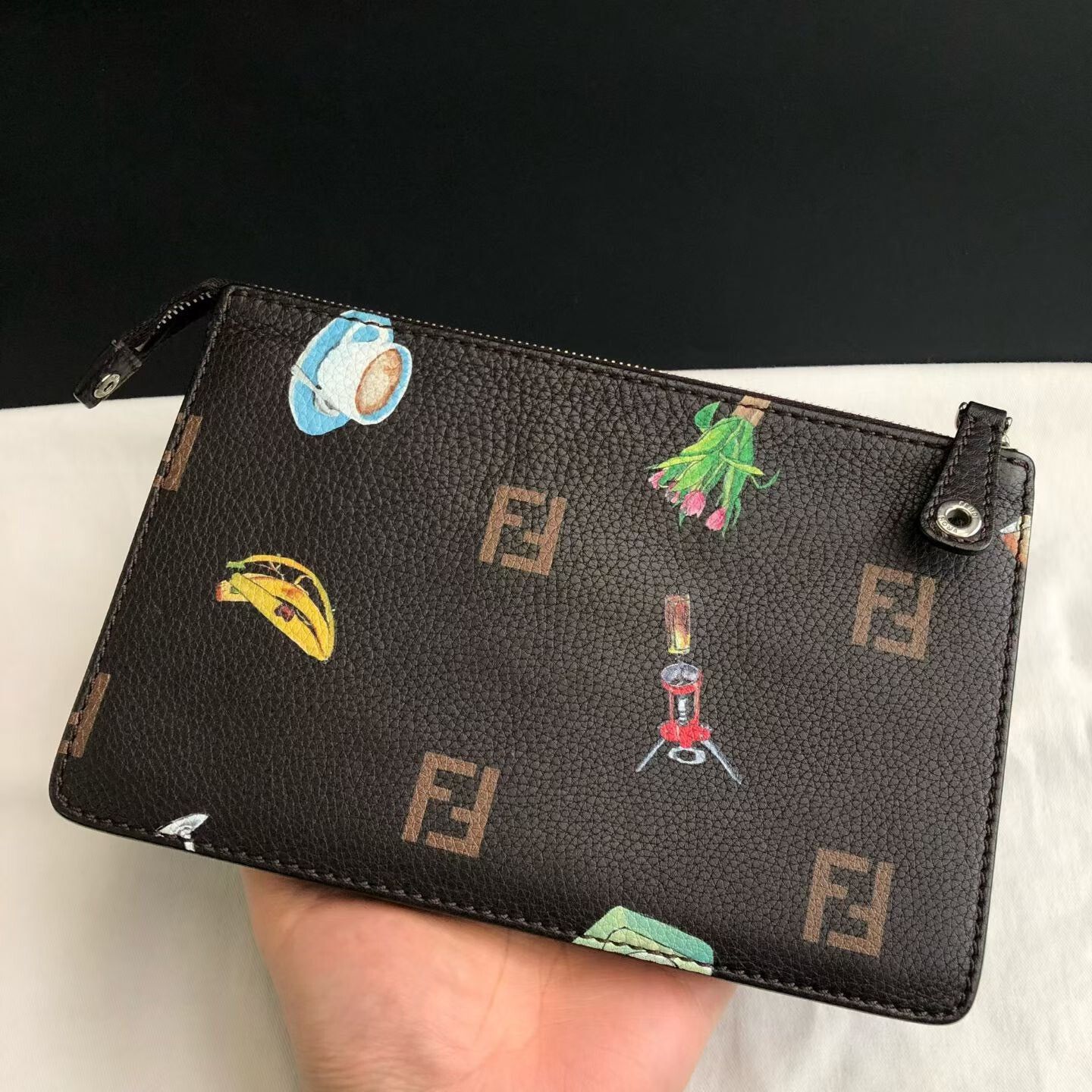 Fendi FENDI Lifestyle Graffiti Clutch Bag Size ONE SIZE - 6 Thumbnail