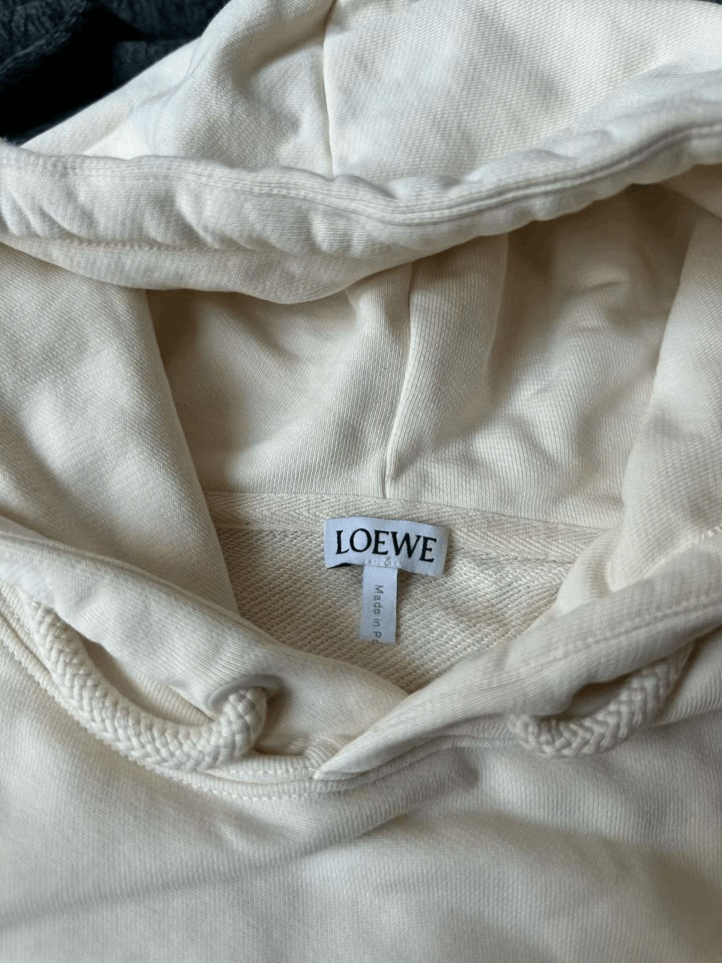 Loewe Loewe White Leather Label Hoodie Size US S / EU 44-46 / 1 - 3 Thumbnail