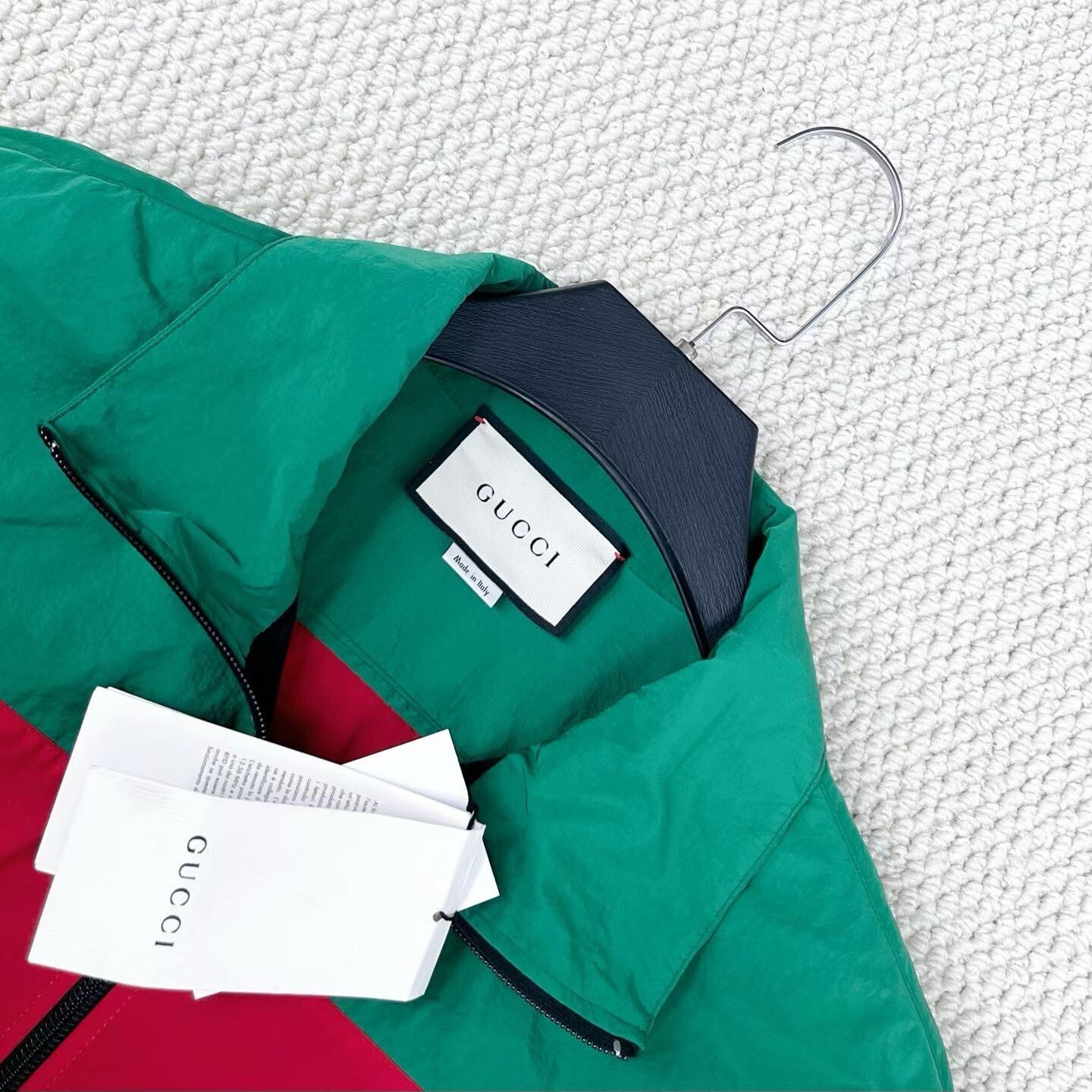 Gucci Gucci Red-Green Embroidered Double G Zip Jacket Size US XL / EU 56 / 4 - 3 Thumbnail