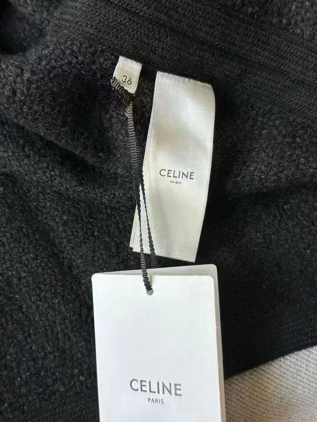 Celine Celine Tweed Hooded Coat Size XS / US 0-2 / IT 36-38 - 4 Thumbnail