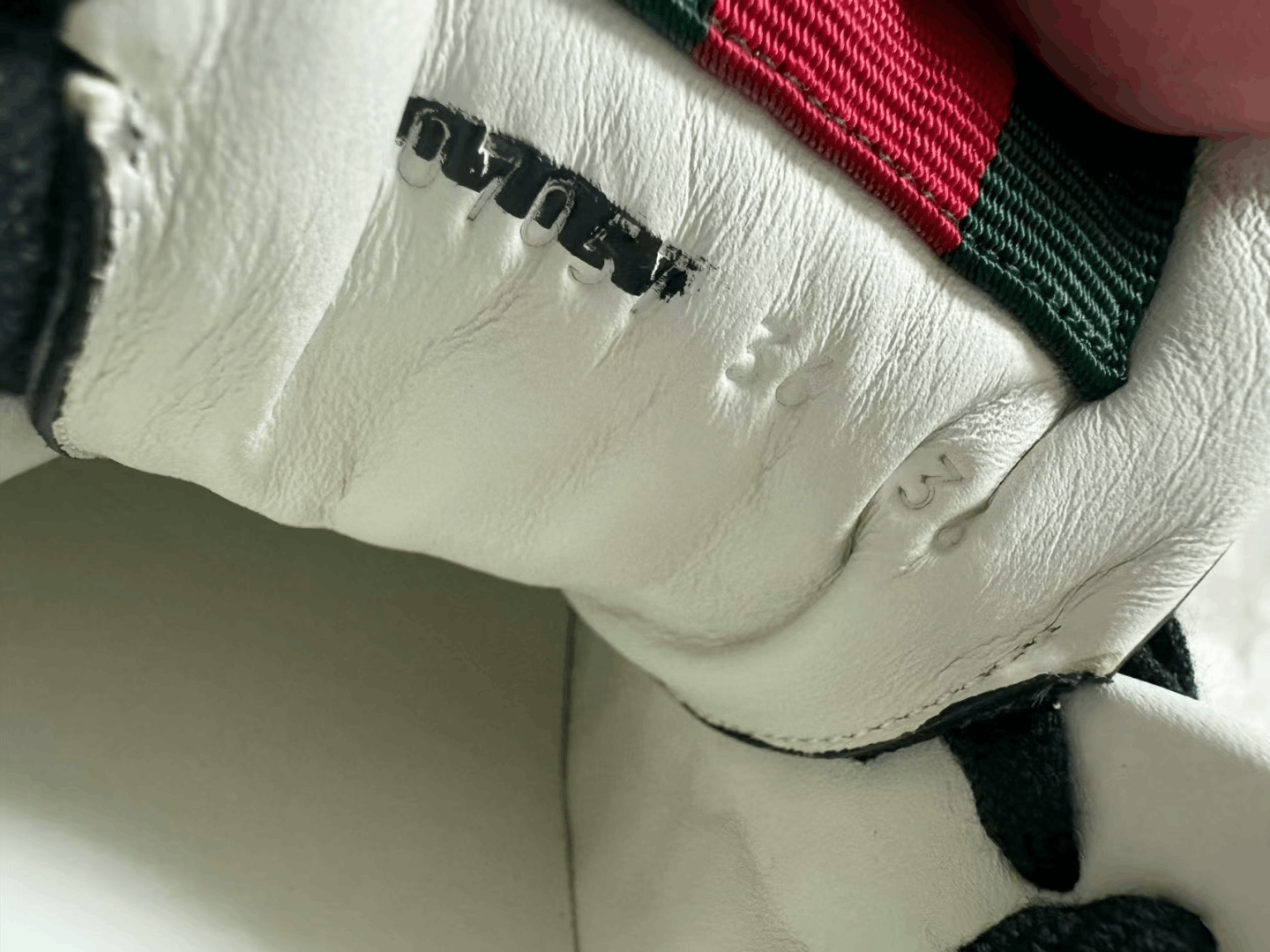 Gucci Gucci Re-Web Leather Low-Top Sneakers Size US 5 / IT 35 - 5 Thumbnail