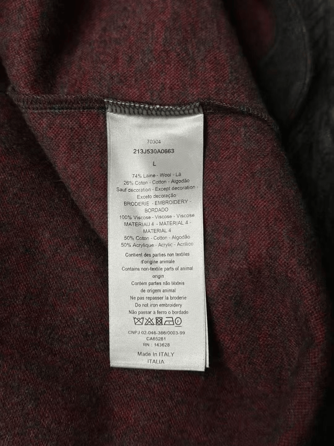 Dior Dior Slogan Embroidered Baseball Shirt Size US L / EU 52-54 / 3 - 4 Thumbnail