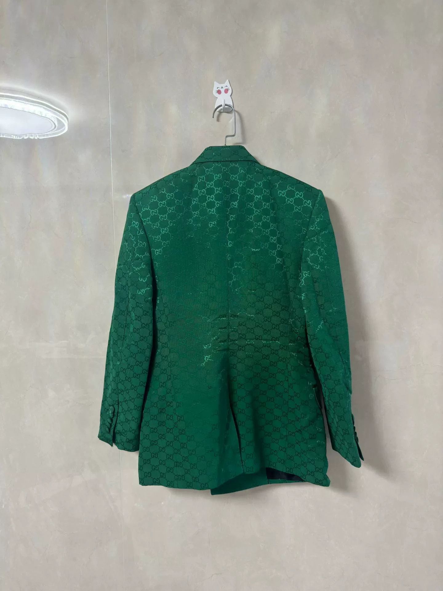 Gucci Gucci Green Monogram Blazer Size S / US 4 / IT 40 - 2 Thumbnail