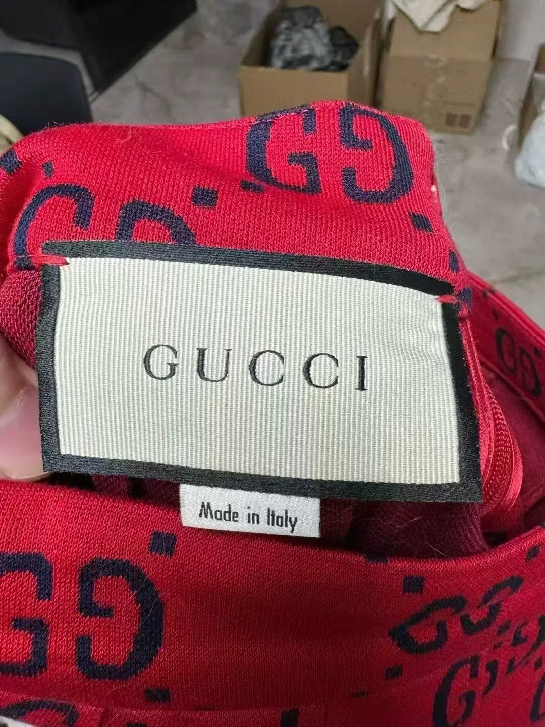 Gucci Gucci Red Monogram Long Dress Size 38" / US 16 / IT 52 - 3 Thumbnail