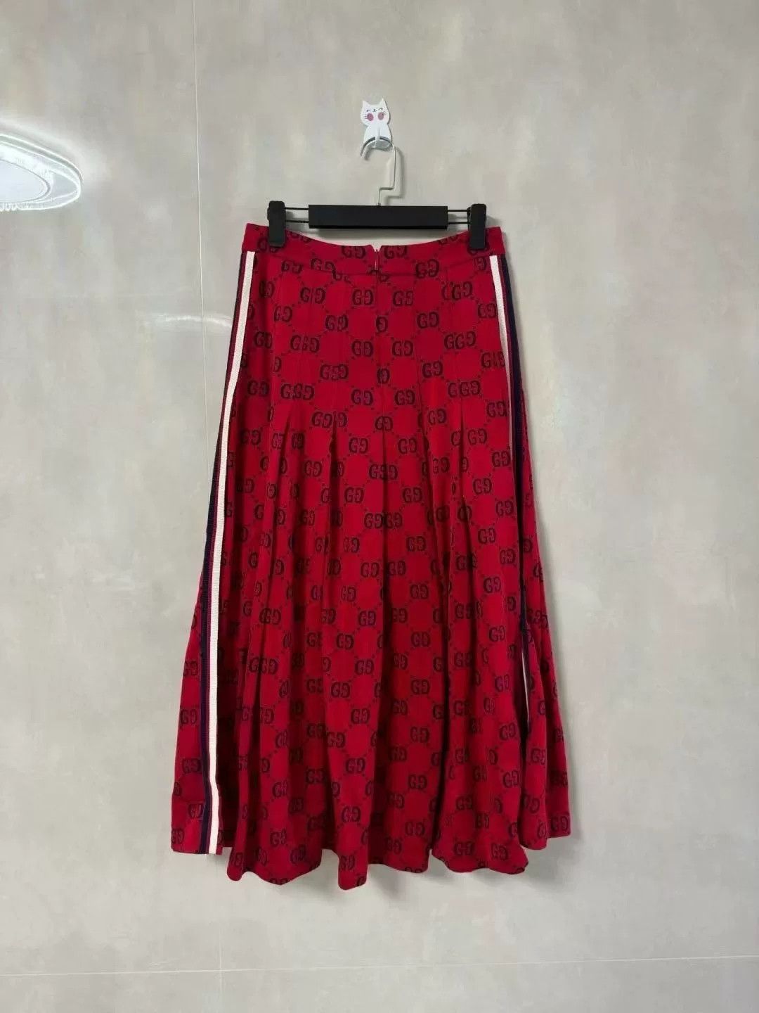 Gucci Gucci Red Monogram Long Dress Size 38" / US 16 / IT 52 - 2 Thumbnail