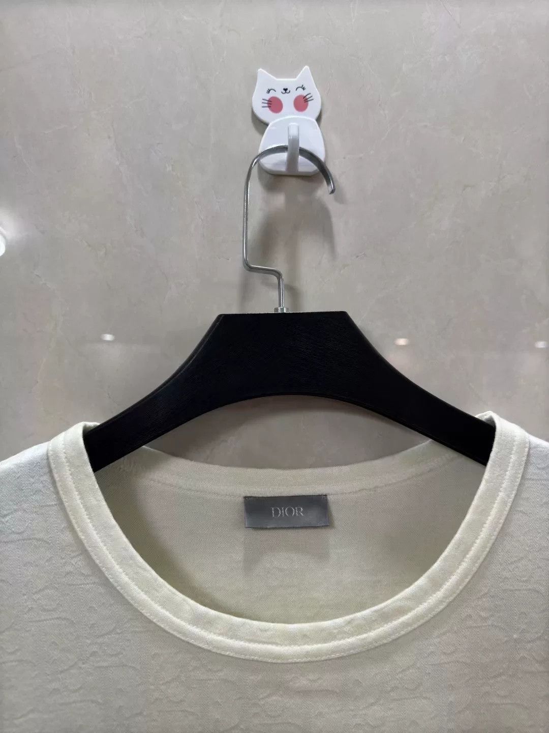 Dior Dior White-Blue Gradient Oblique Logo Knit Tee Size US L / EU 52-54 / 3 - 2 Thumbnail