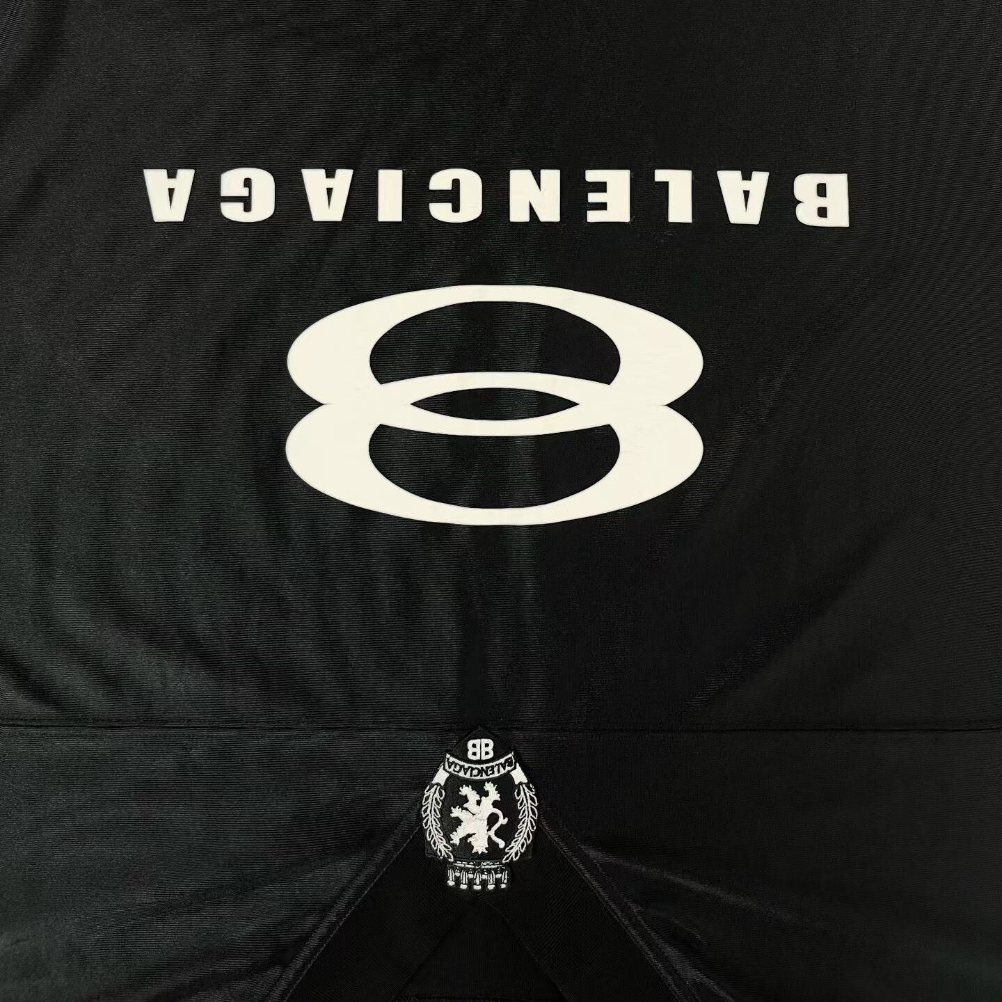 Balenciaga Balenciaga FW23 Black Embroidered Logo Hoodie Size US M / EU 48-50 / 2 - 6 Thumbnail