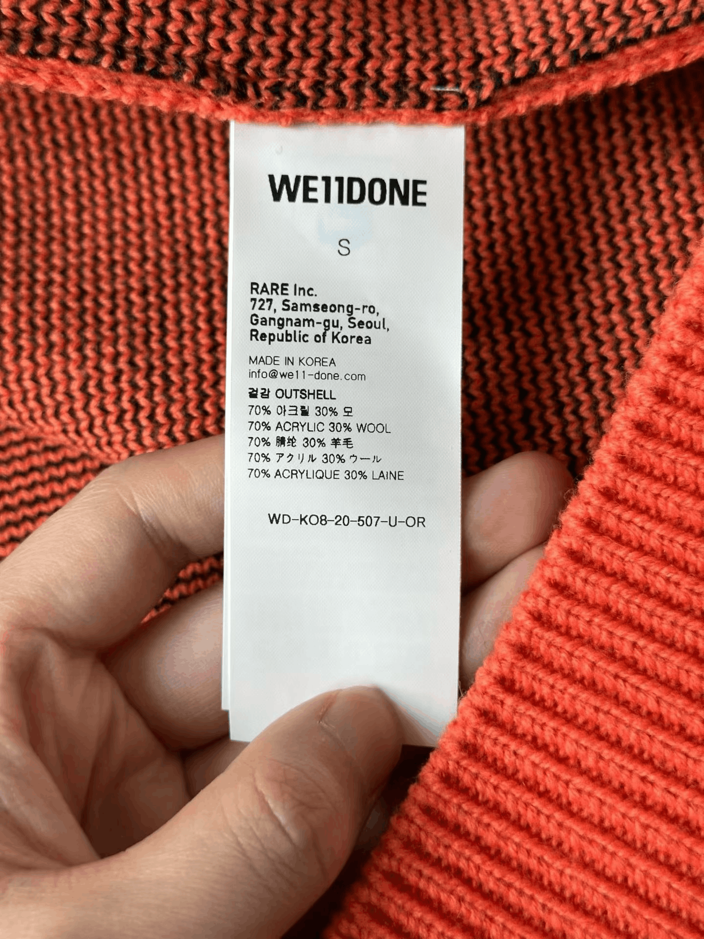 WE11DONE we11done Large Logo Sweater Size US S / EU 44-46 / 1 - 4 Thumbnail