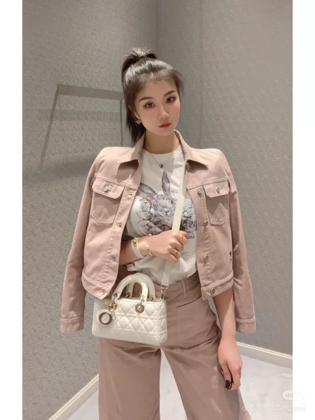 Dior Dior Pink Denim Jacket Size XS / US 0-2 / IT 36-38 - 2 Thumbnail