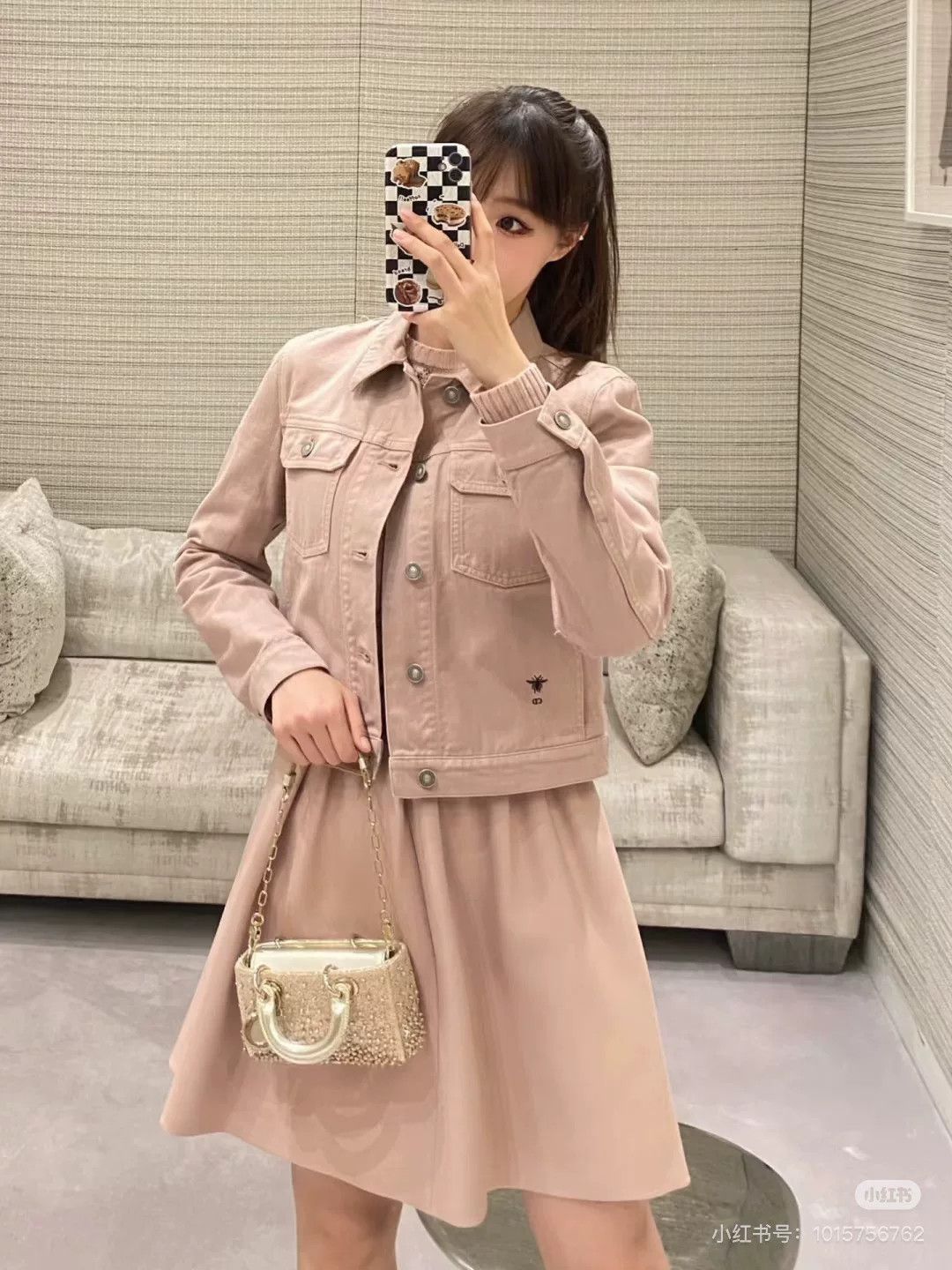 Dior Dior Pink Denim Jacket Size XS / US 0-2 / IT 36-38 - 3 Thumbnail