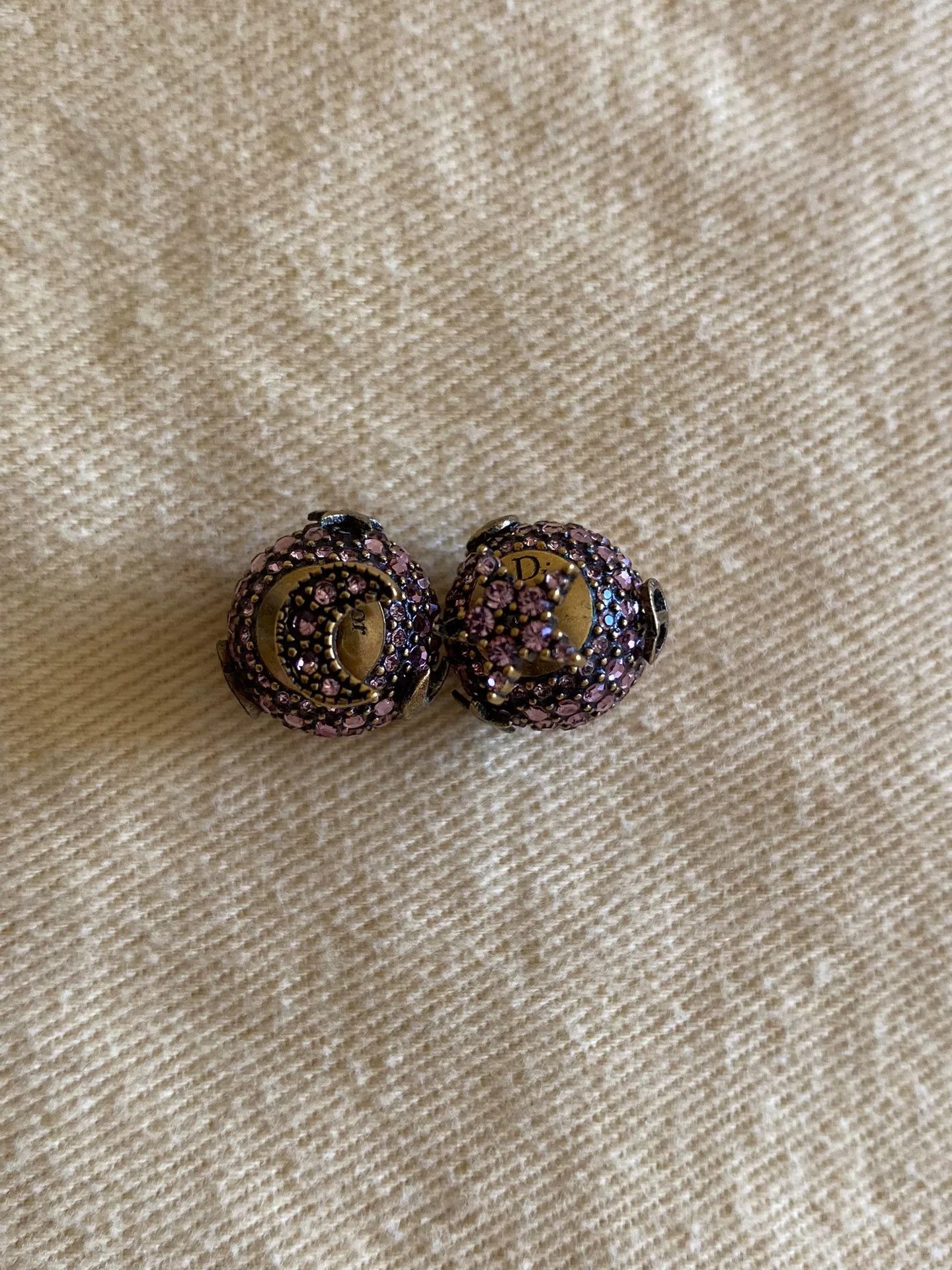 Dior Dior Diamond Spherical Stud Earrings Size ONE SIZE - 4 Thumbnail