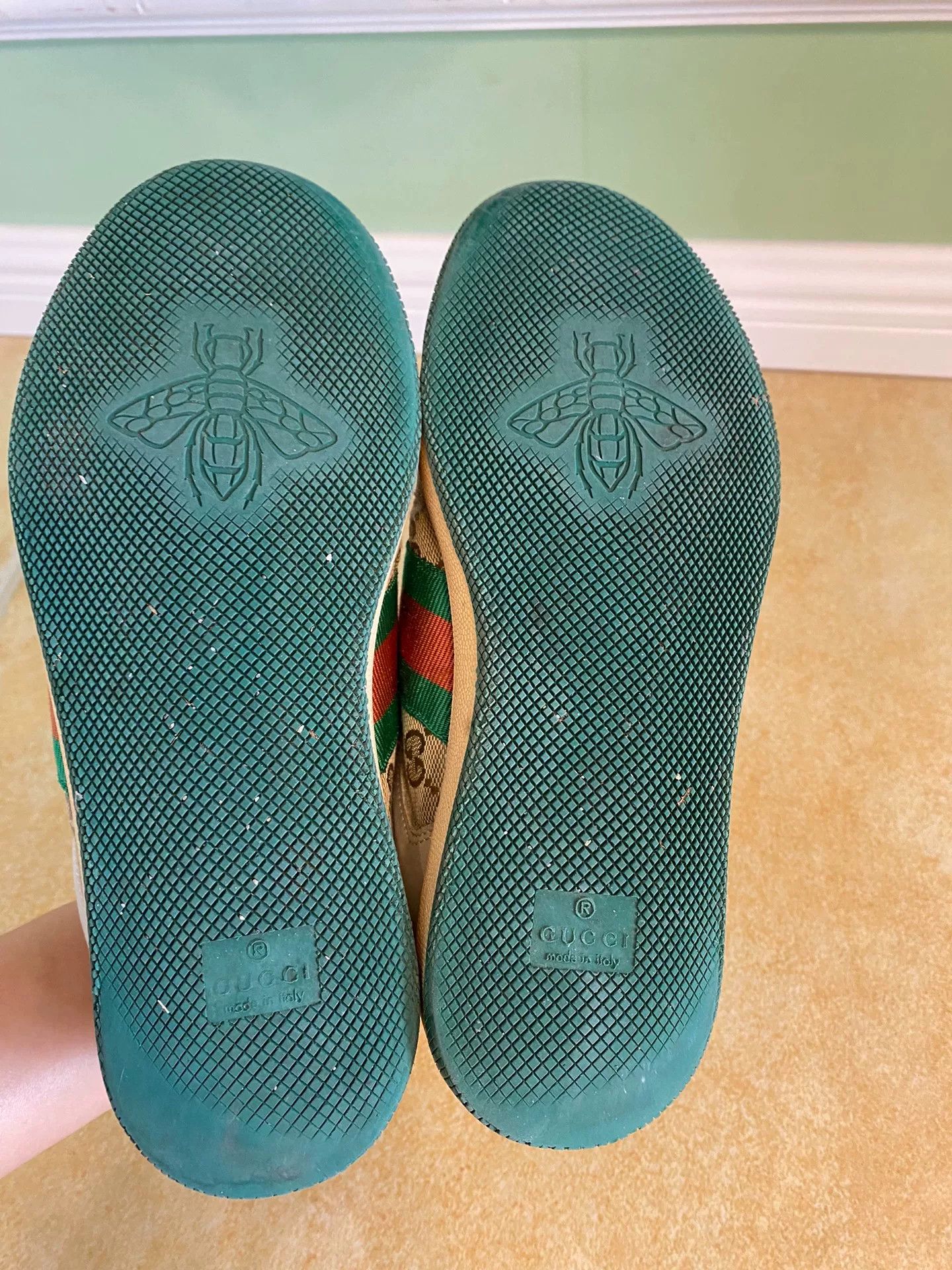 Gucci Gucci Green Tail Dirty Sneakers Size US 4 / IT 34 - 7 Thumbnail