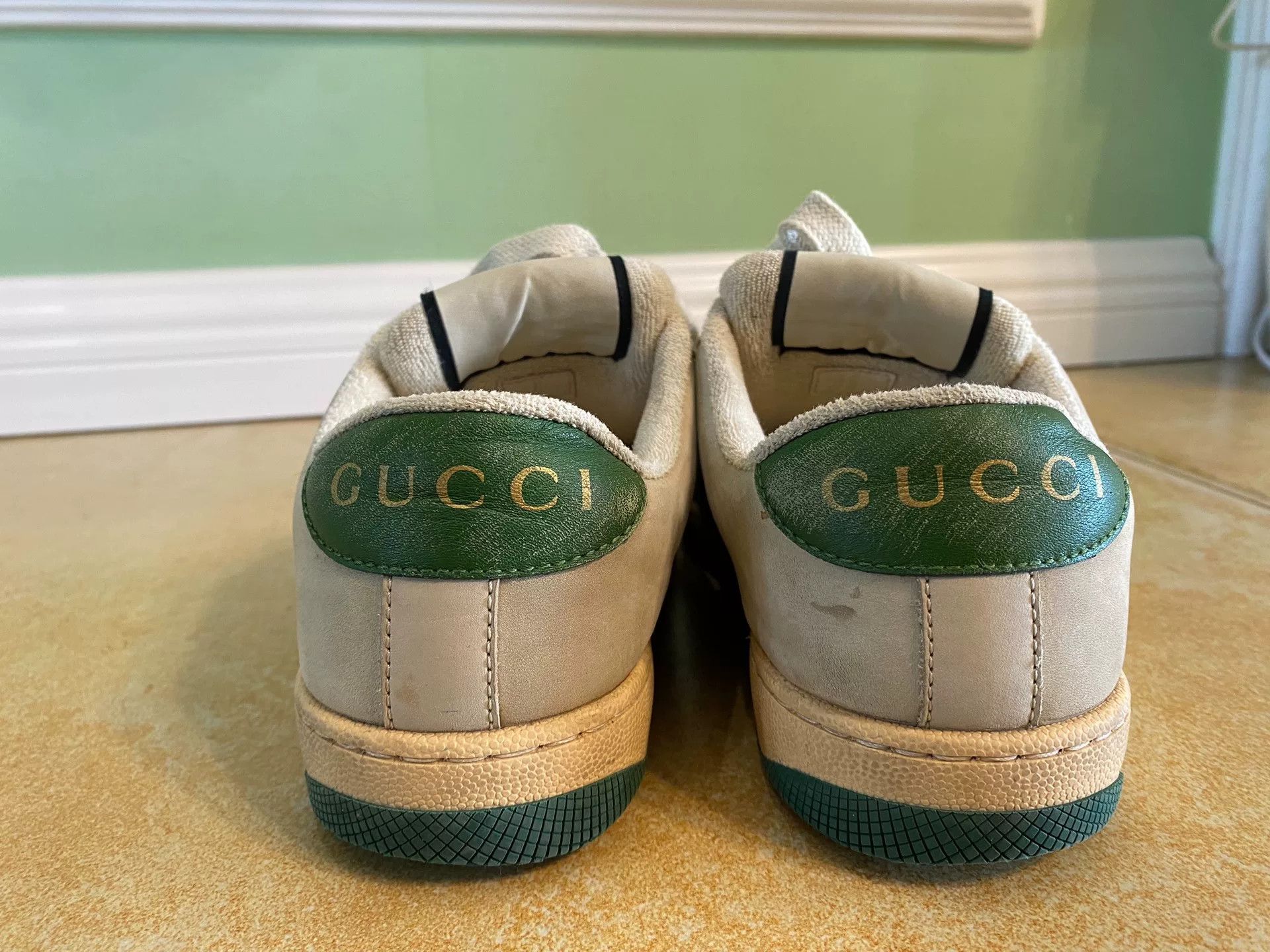 Gucci Gucci Green Tail Dirty Sneakers Size US 4 / IT 34 - 5 Thumbnail