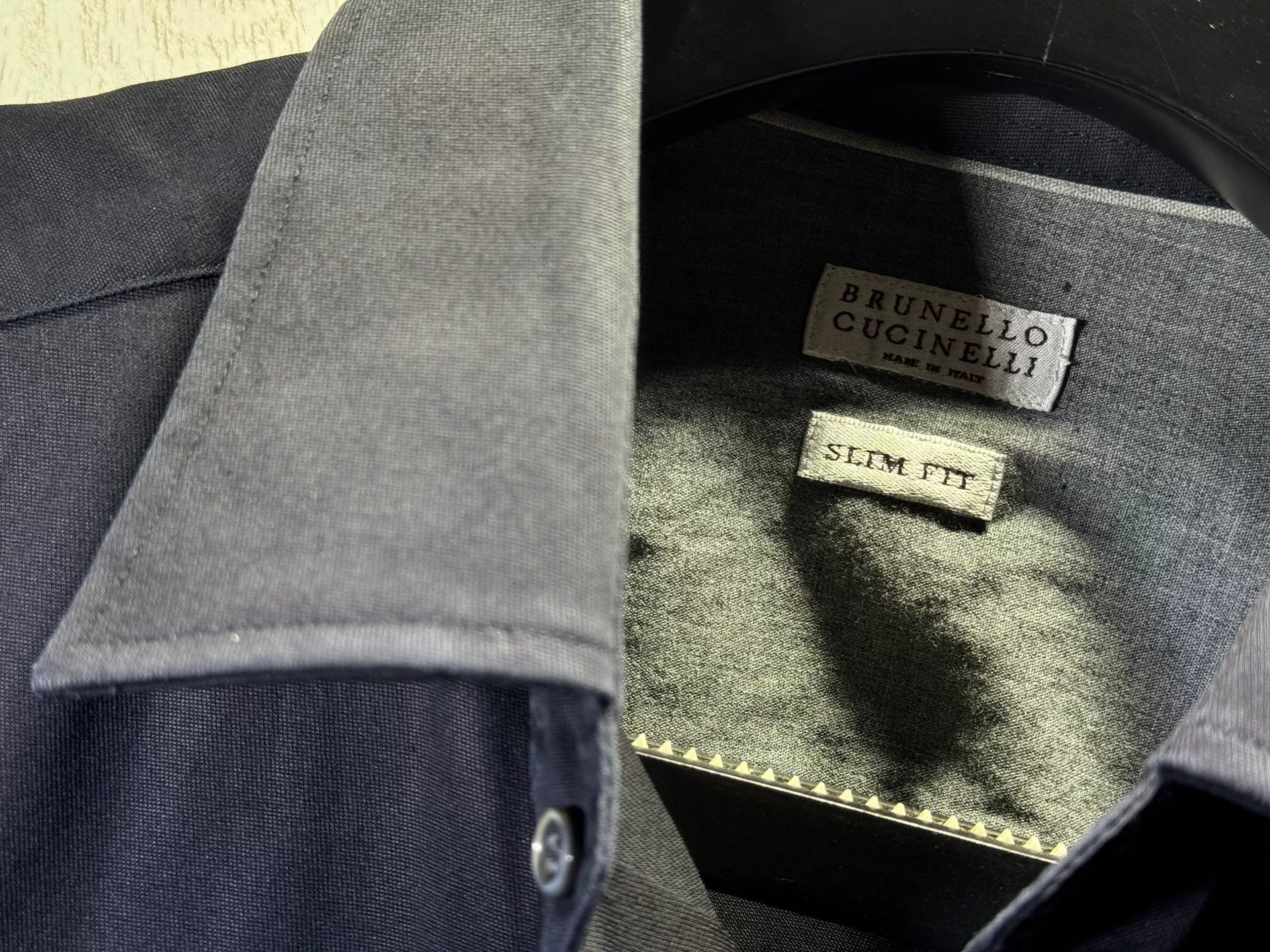 Brunello Cucinelli Brunello Cucinelli Men's Denim Shirt Size US M / EU 48-50 / 2 - 2 Thumbnail