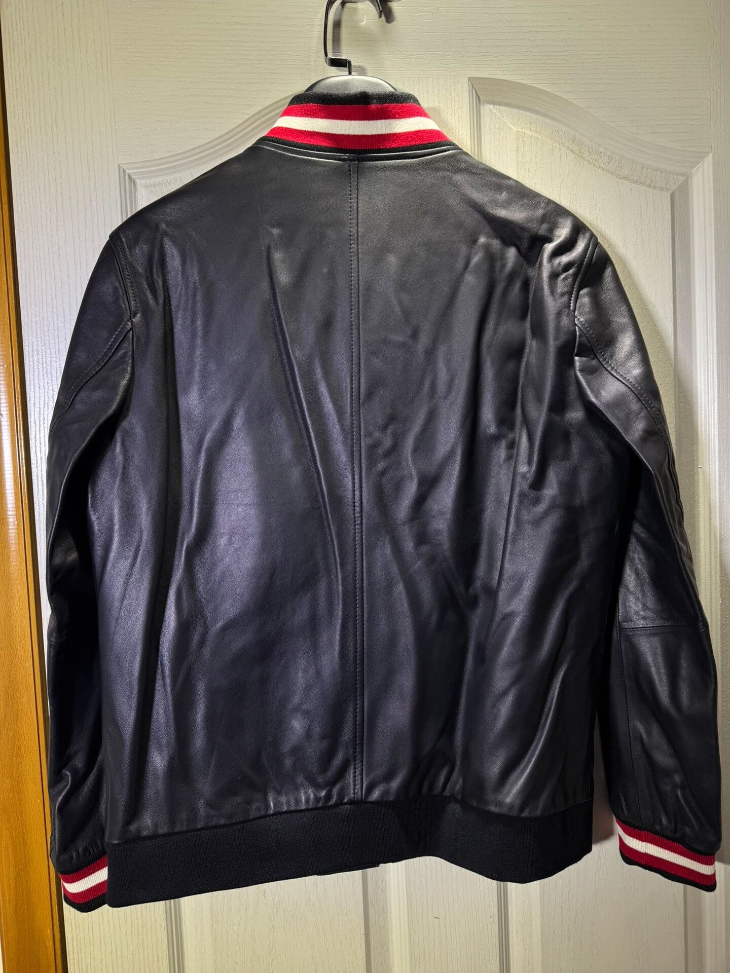Bally Bally Men's Sheepskin Leather Baseball Jacket Size US M / EU 48-50 / 2 - 7 Thumbnail