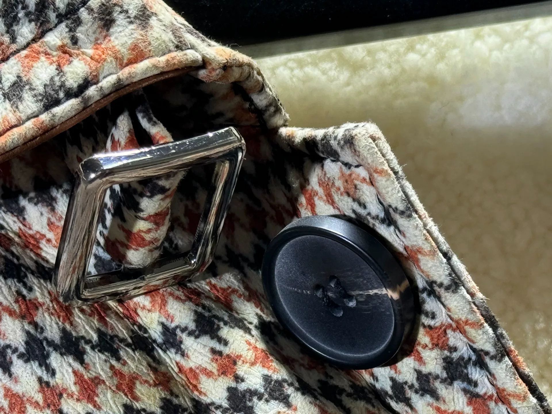 Prada Prada Men's Houndstooth Fur Jacket Size US M / EU 48-50 / 2 - 3 Thumbnail