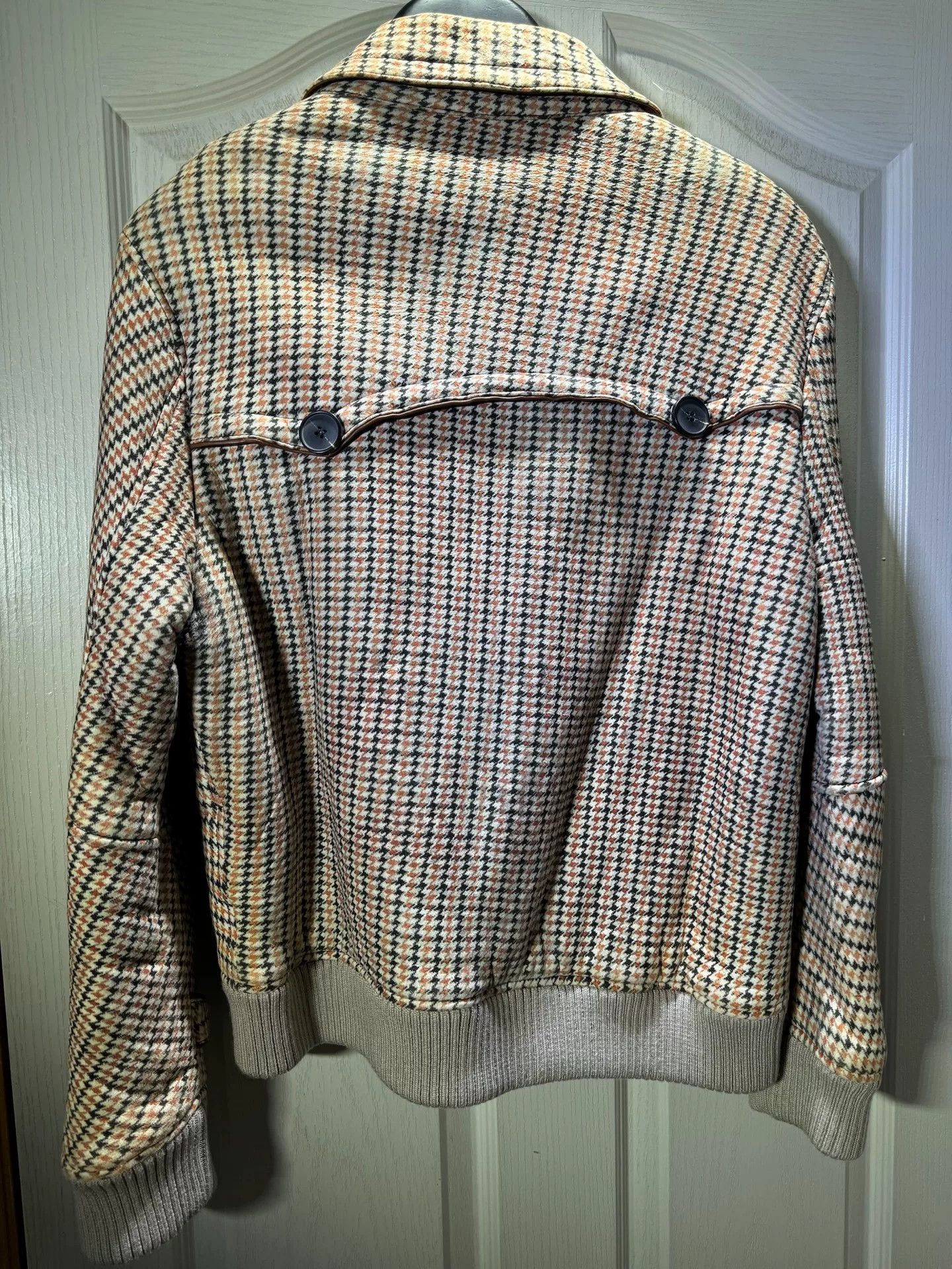 Prada Prada Men's Houndstooth Fur Jacket Size US M / EU 48-50 / 2 - 6 Thumbnail