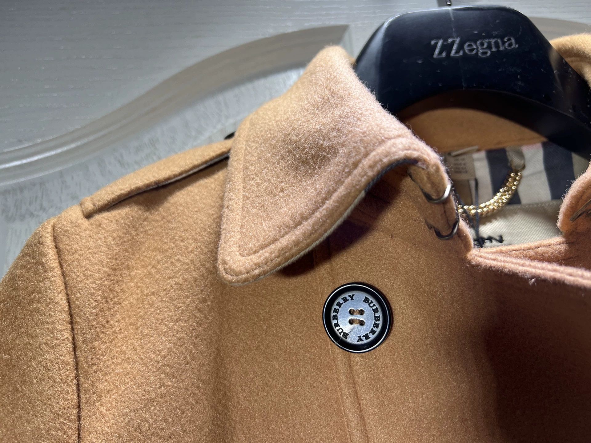 Burberry Burberry Women's Double-Breasted Cashmere Coat Size L / US 10 / IT 46 - 3 Thumbnail