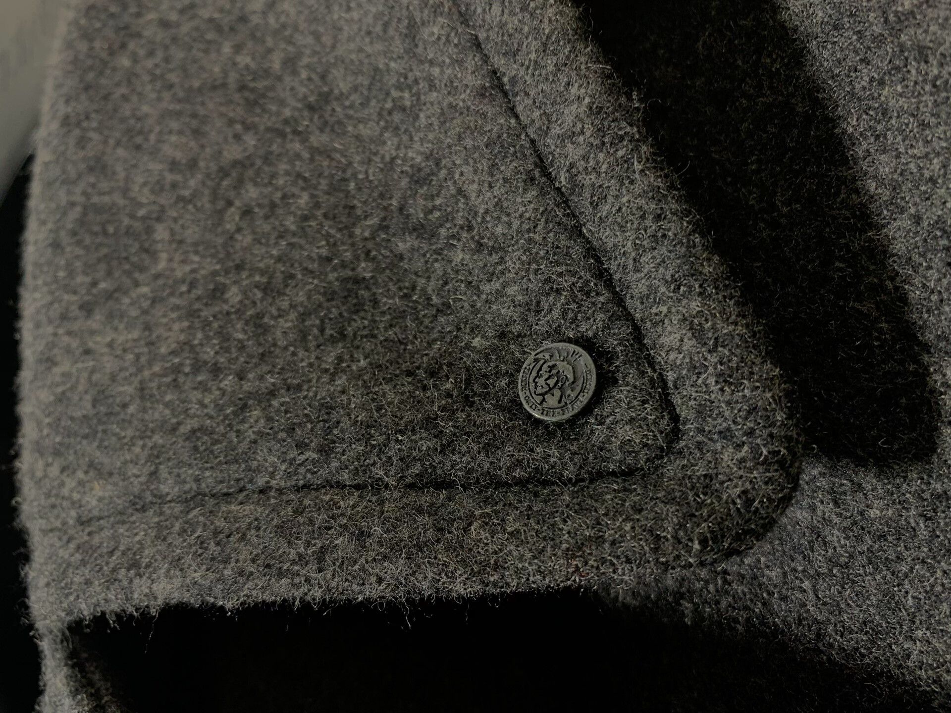 Diesel DIESEL Men's Wool Windbreaker Coat Size US L / EU 52-54 / 3 - 4 Thumbnail