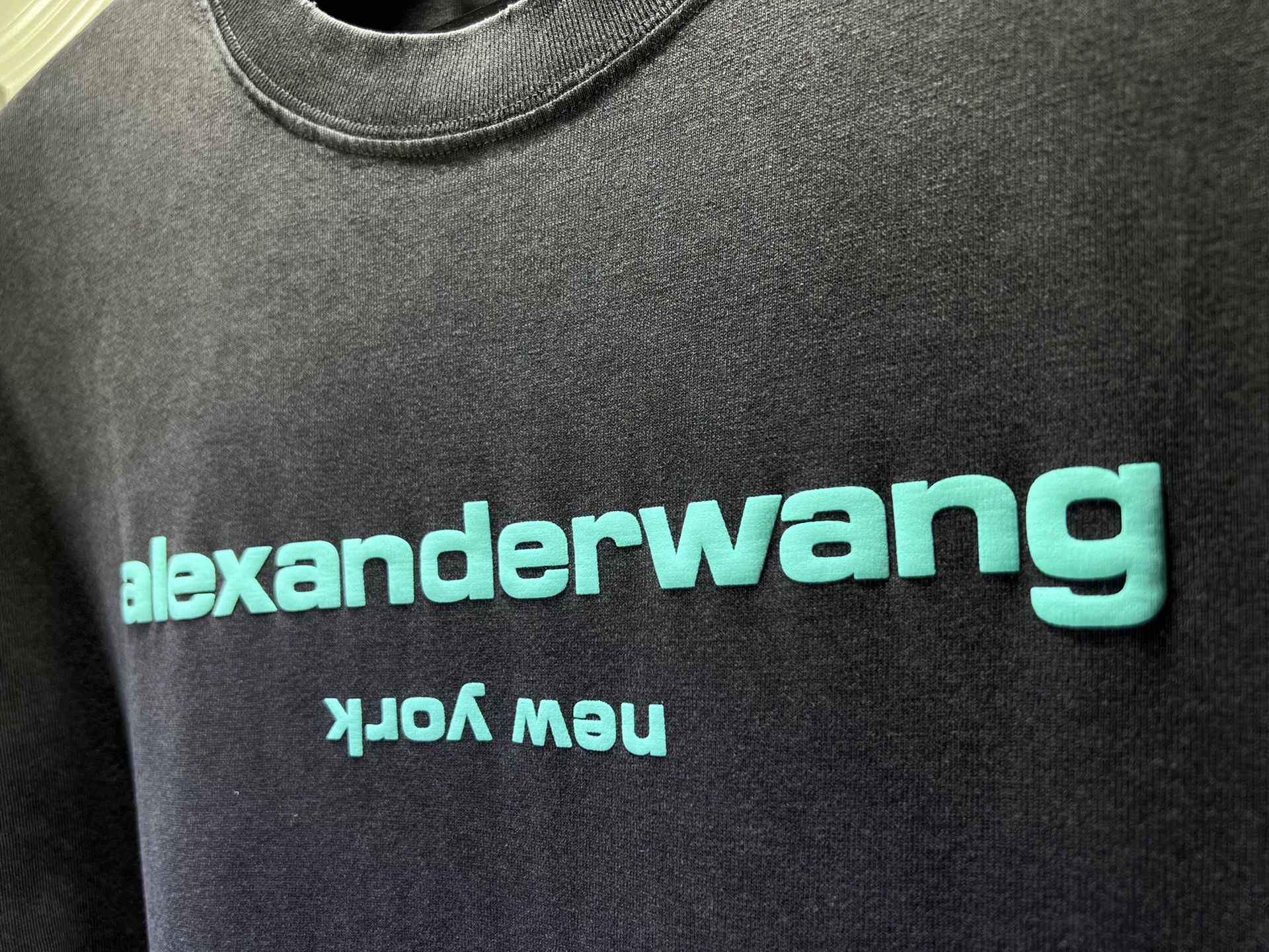 Alexander Wang Alexander Wang Men's Washed Distressed T-Shirt Size US L / EU 52-54 / 3 - 3 Thumbnail
