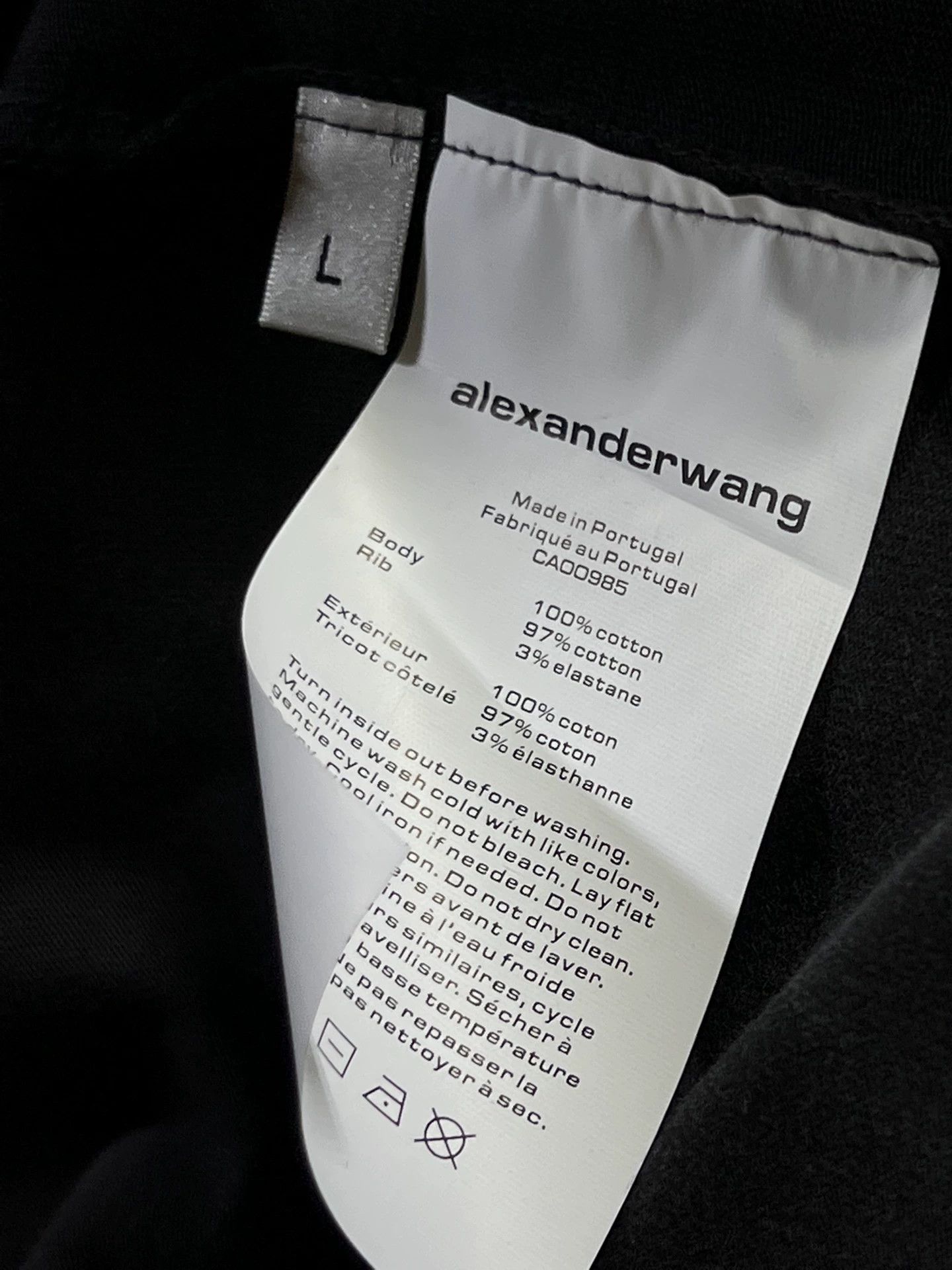 Alexander Wang Alexander Wang Men's Washed Distressed T-Shirt Size US L / EU 52-54 / 3 - 8 Thumbnail