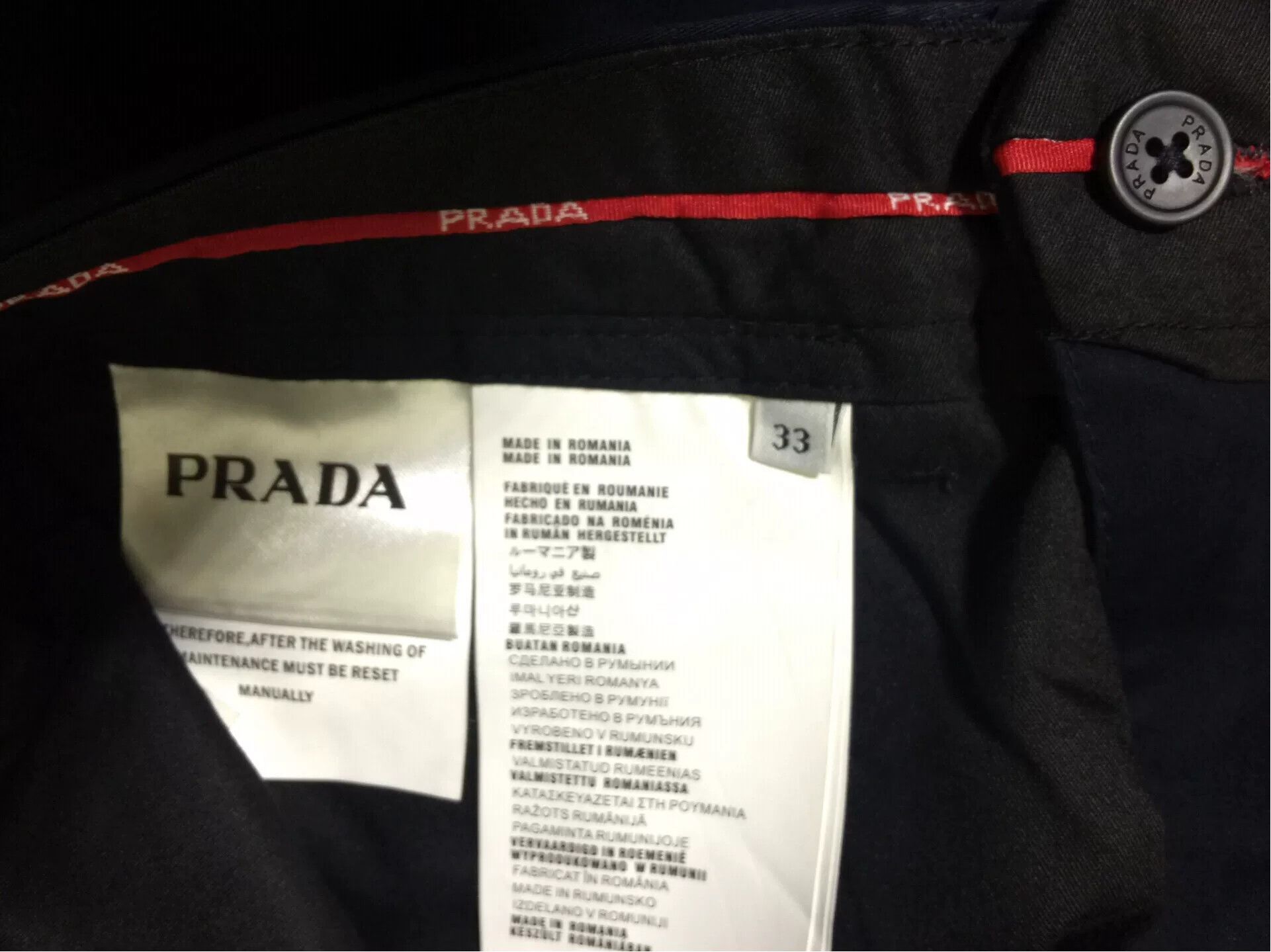 Prada Prada Men's Business Casual Pants Size US 32 / EU 48 - 6 Thumbnail