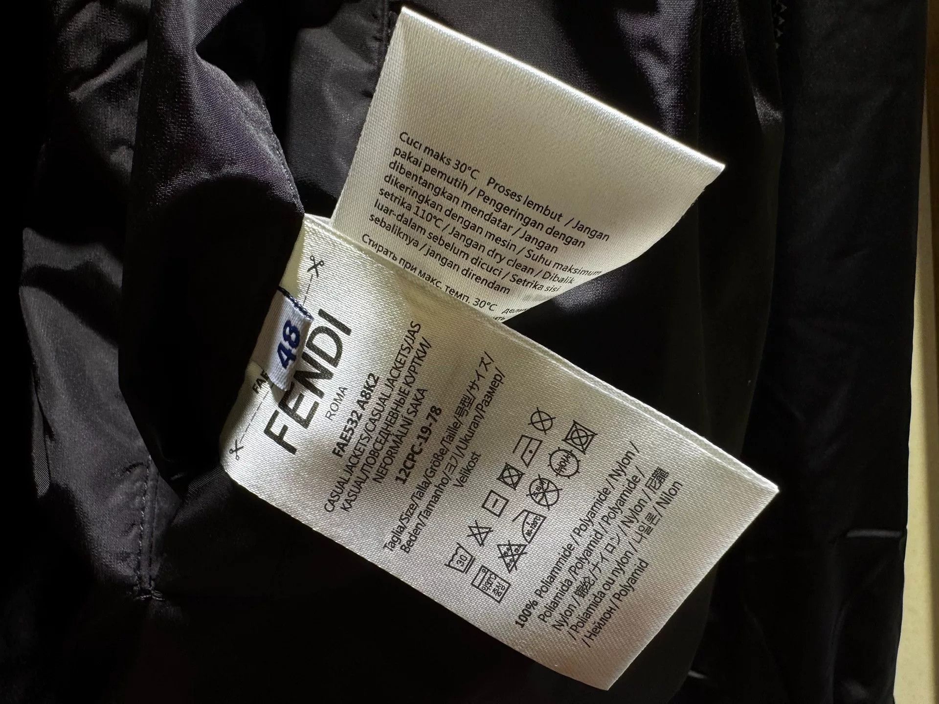 Fendi Fendi Men's Reversible Hooded Lightweight Jacket Size US M / EU 48-50 / 2 - 8 Thumbnail