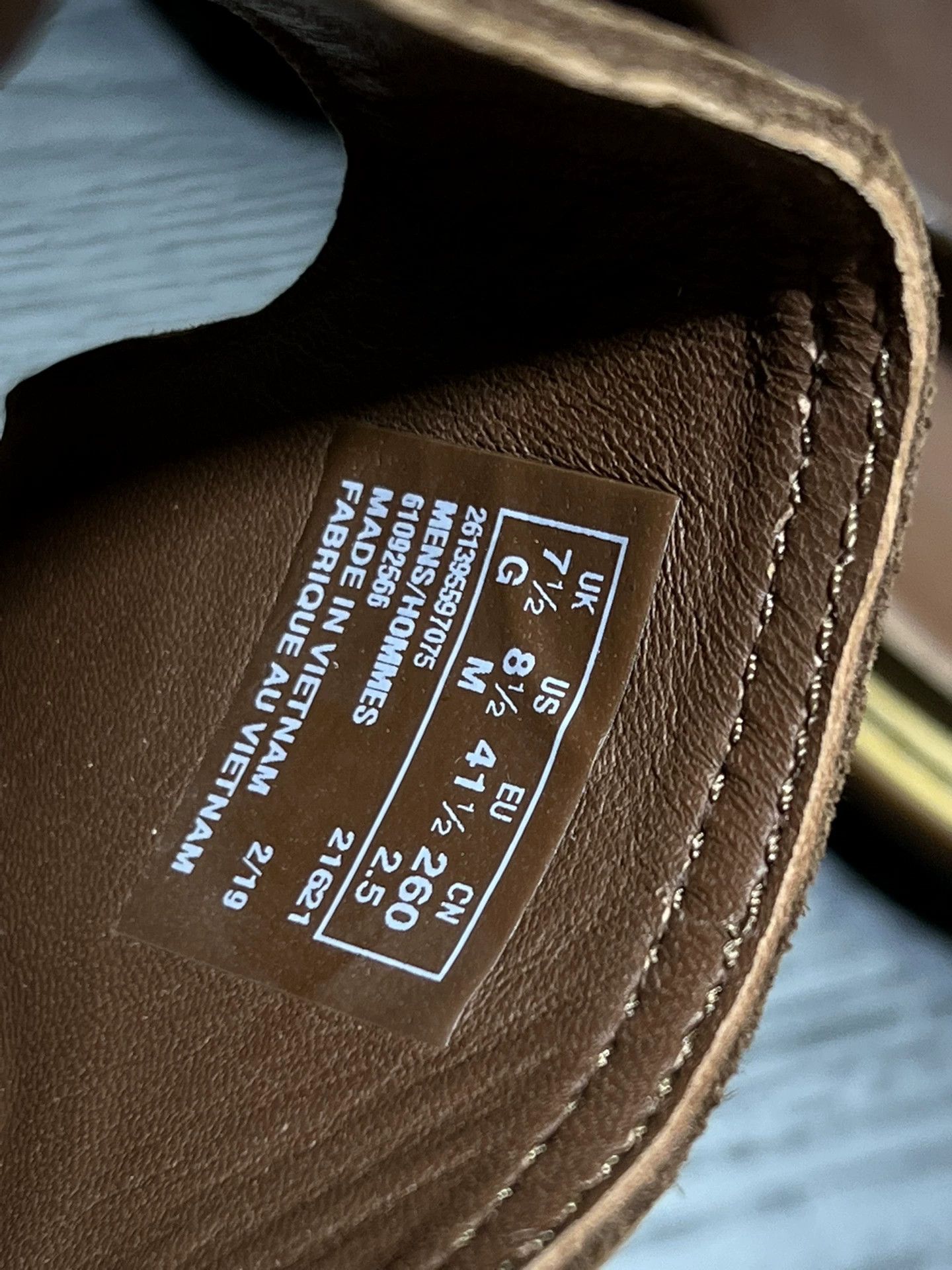 Clarks Clarks Men's Leather Business Casual Slippers Size US 8.5 / EU 41-42 - 4 Thumbnail