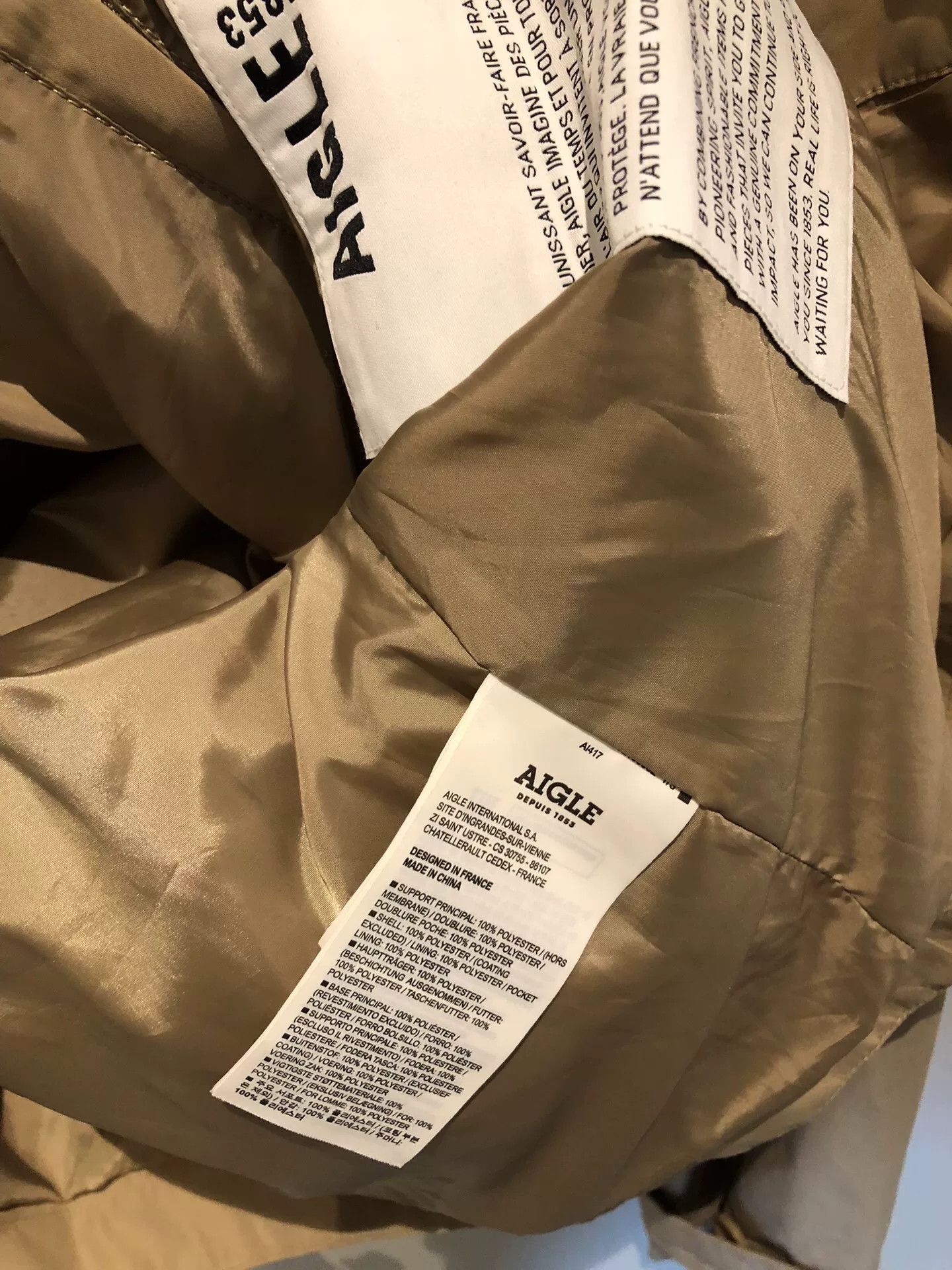 Aigle AIGLE Women's GTX Waterproof Trench Coat Size S / US 4 / IT 40 - 7 Thumbnail