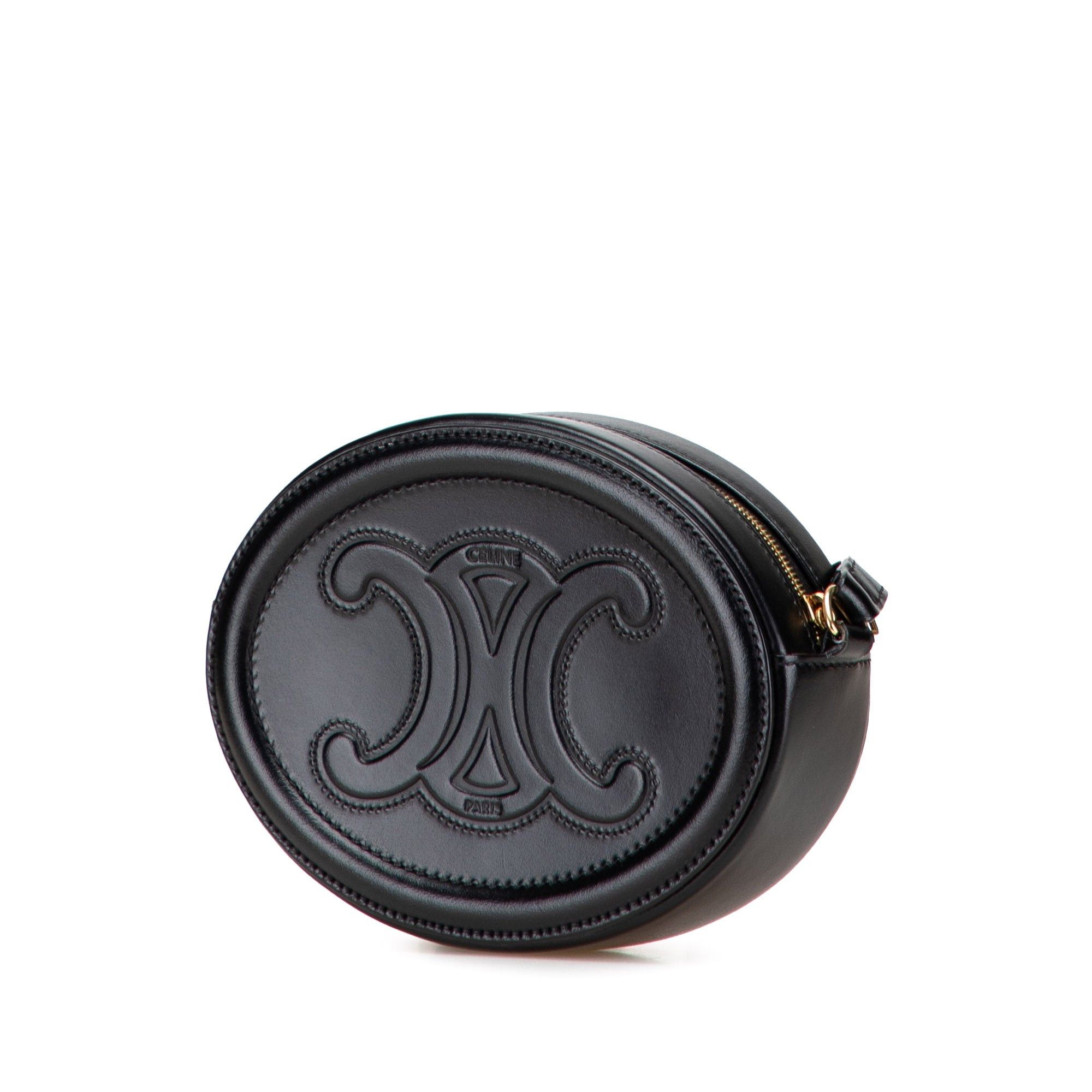 Celine Small Calfskin Cuir Triomphe Oval Crossbody Size ONE SIZE - 2 Thumbnail