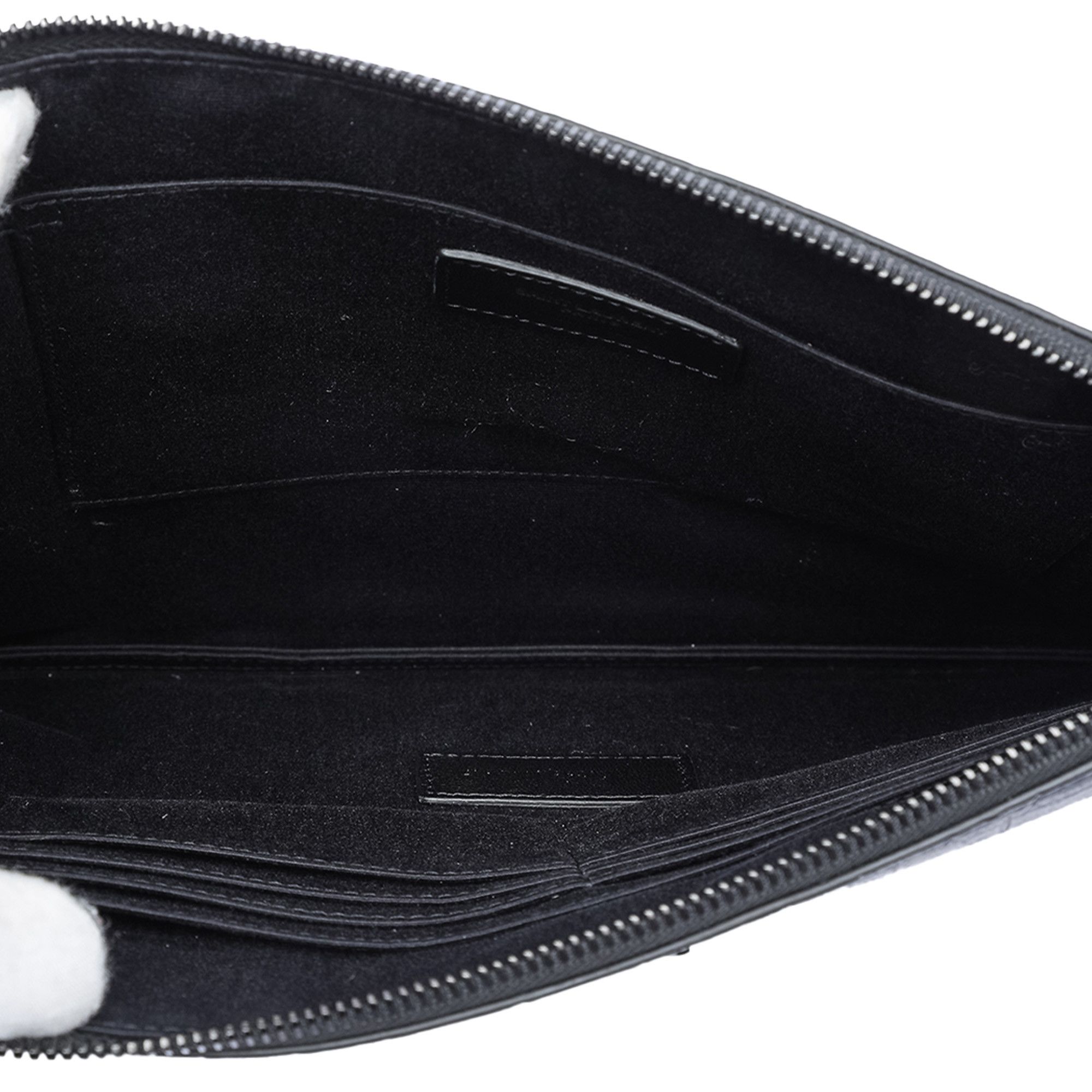 Yves Saint Laurent Yves Saint Laurent Croc Embossed Leather Monogram Document Holder Size ONE SIZE - 4 Thumbnail