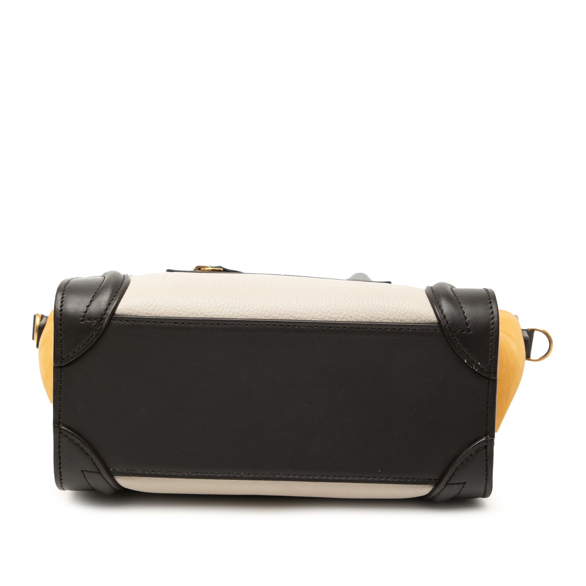 Celine Celine Nano Tricolor Nubuck and Drummed Calfskin Luggage Tote Size ONE SIZE - 3 Thumbnail