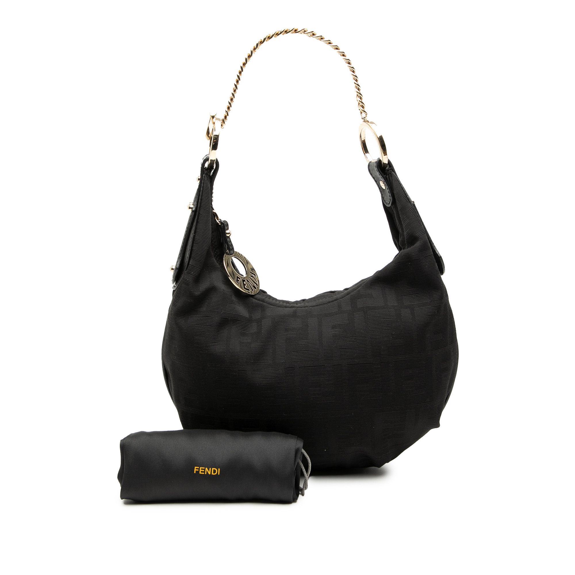 Fendi Fendi Zucca Canvas Chef Chain Hobo Bag Size ONE SIZE - 8 Thumbnail