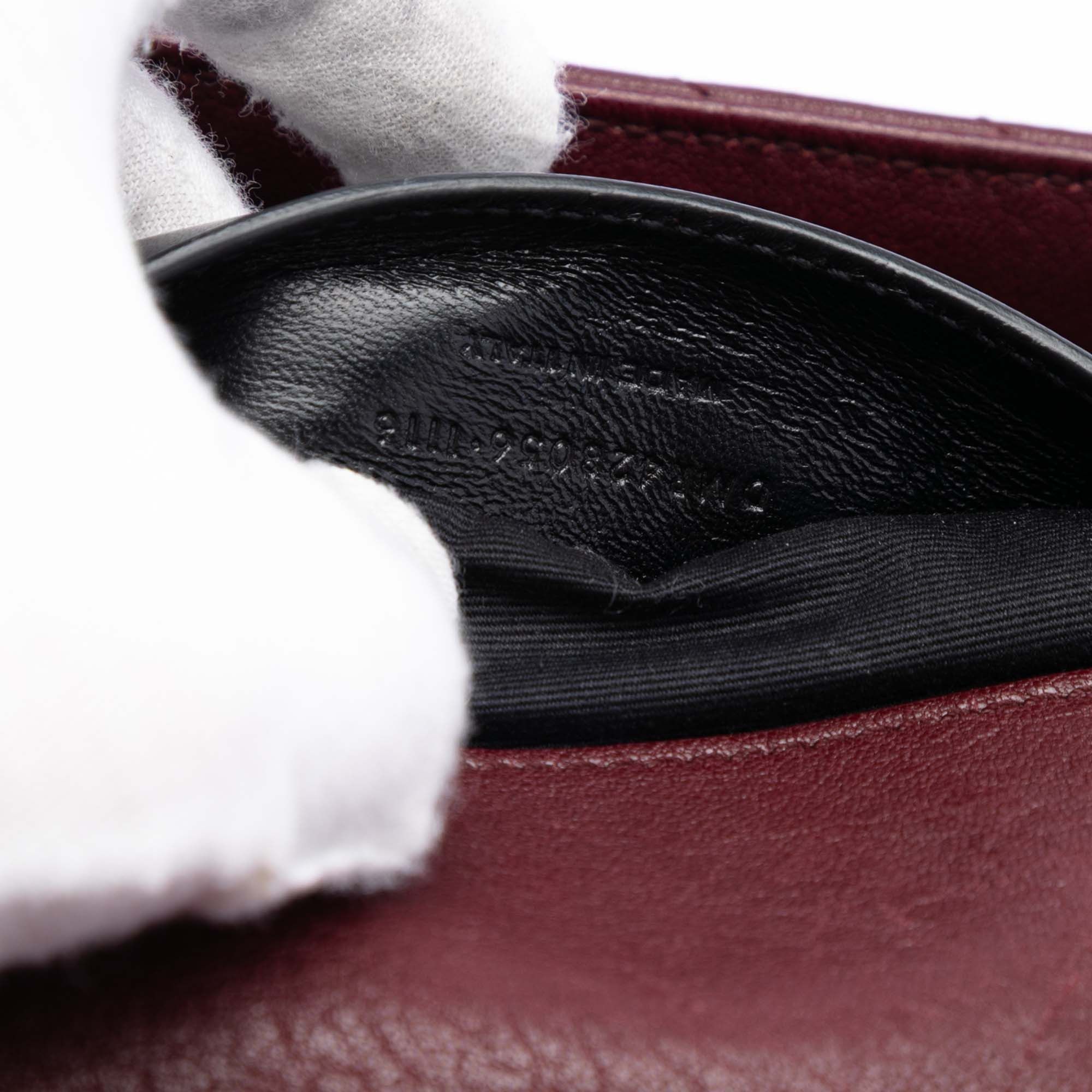 Yves Saint Laurent Yves Saint Laurent Medium Chevron Sheepskin Monogram College Satchel Size ONE SIZE - 6 Thumbnail