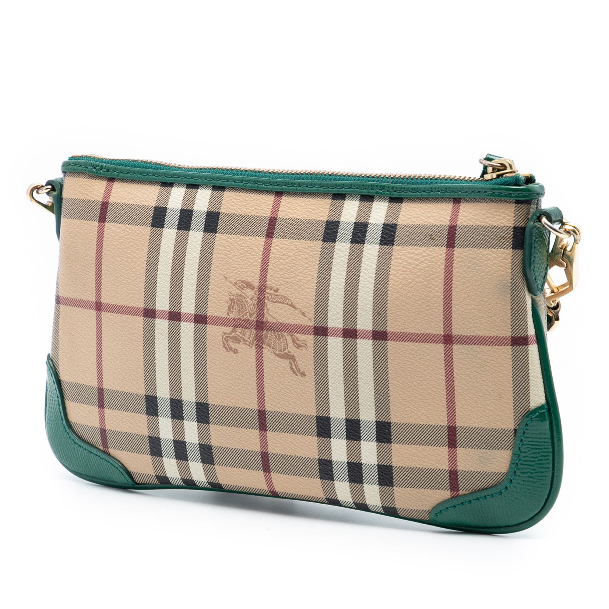 Burberry Burberry Haymarket Check Coated Canvas Peyton Crossbody Size ONE SIZE - 2 Thumbnail