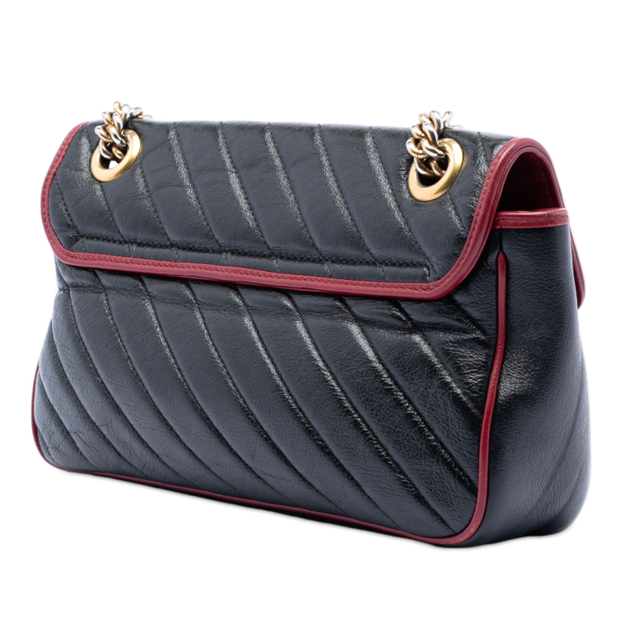Gucci Gucci Medium GG Marmont Matelasse Diagonal Leather Torchon Shoulder Bag Size ONE SIZE - 2 Thumbnail