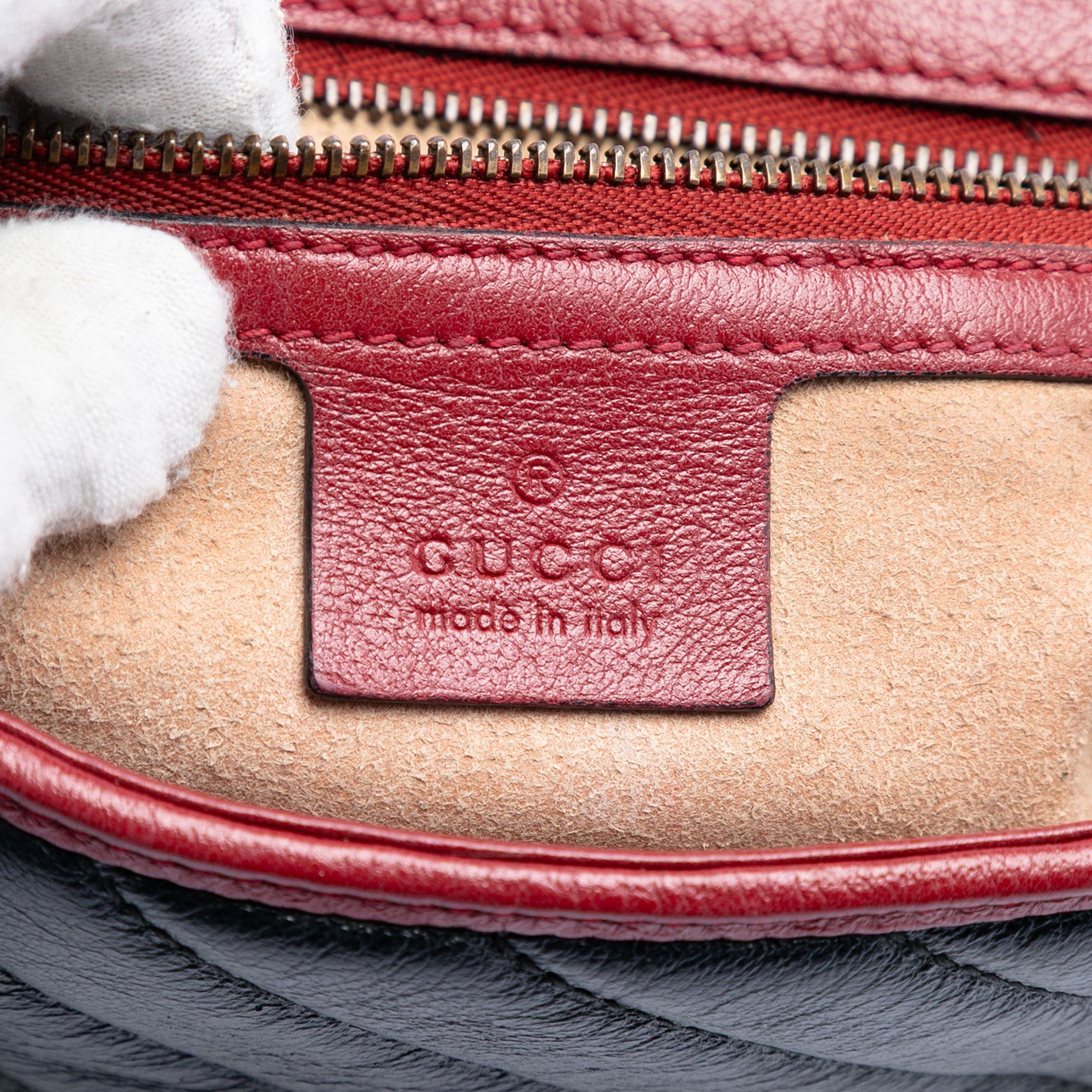 Gucci Gucci Medium GG Marmont Matelasse Diagonal Leather Torchon Shoulder Bag Size ONE SIZE - 5 Thumbnail