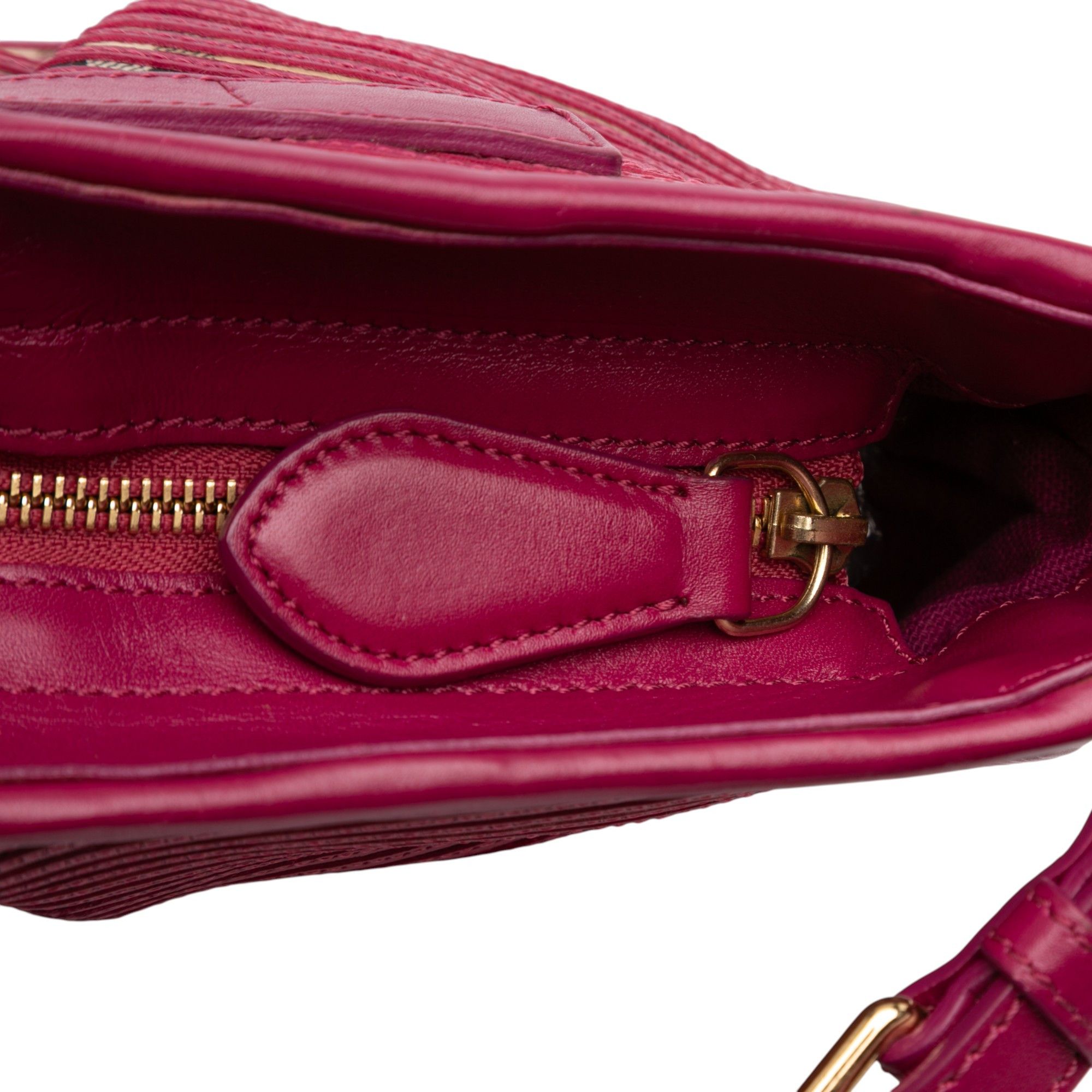 Burberry Burberry Haymarket Check Stripes Coated Canvas Crossbody Size ONE SIZE - 7 Thumbnail