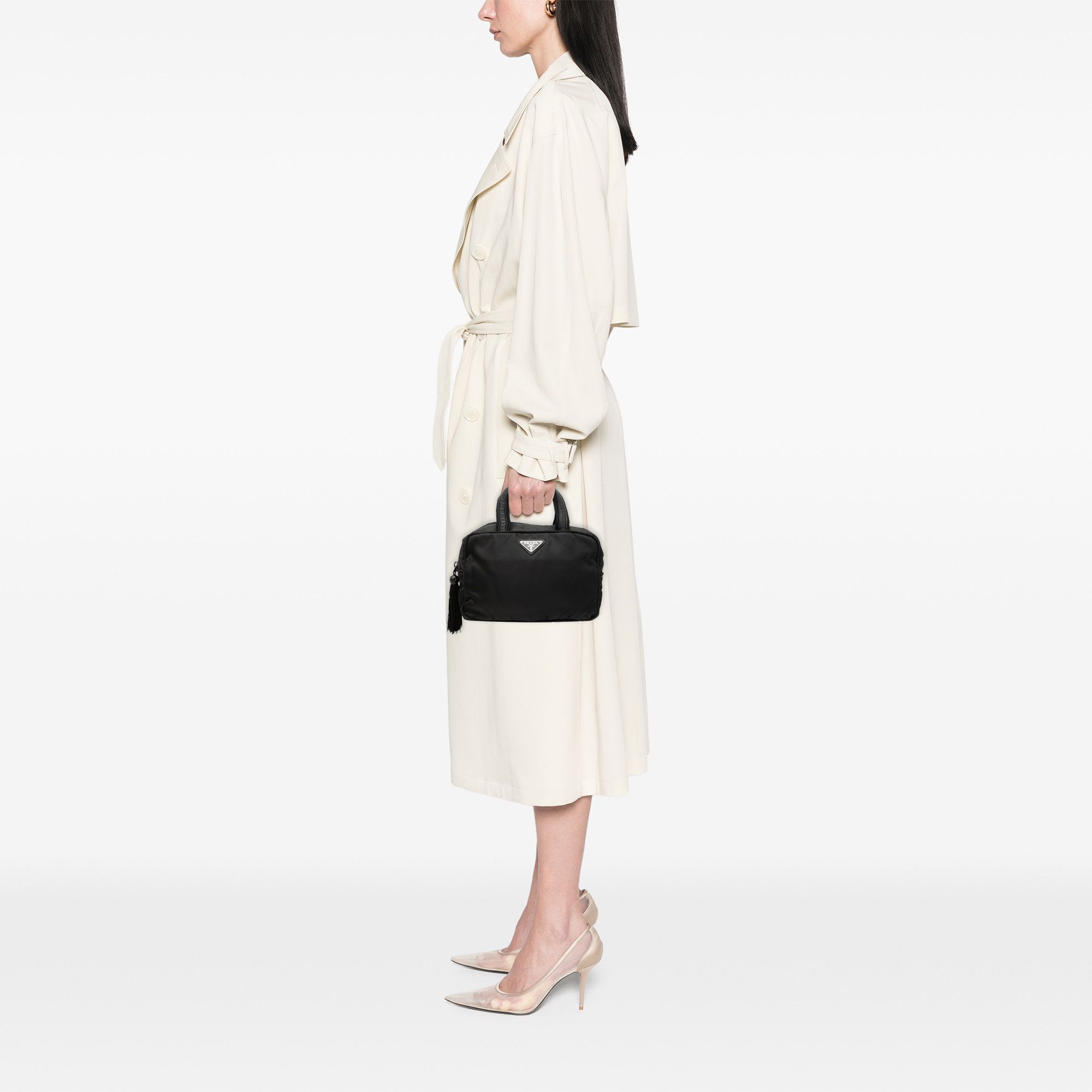Prada Prada Tessuto Tassel Handbag Size ONE SIZE - 6 Thumbnail