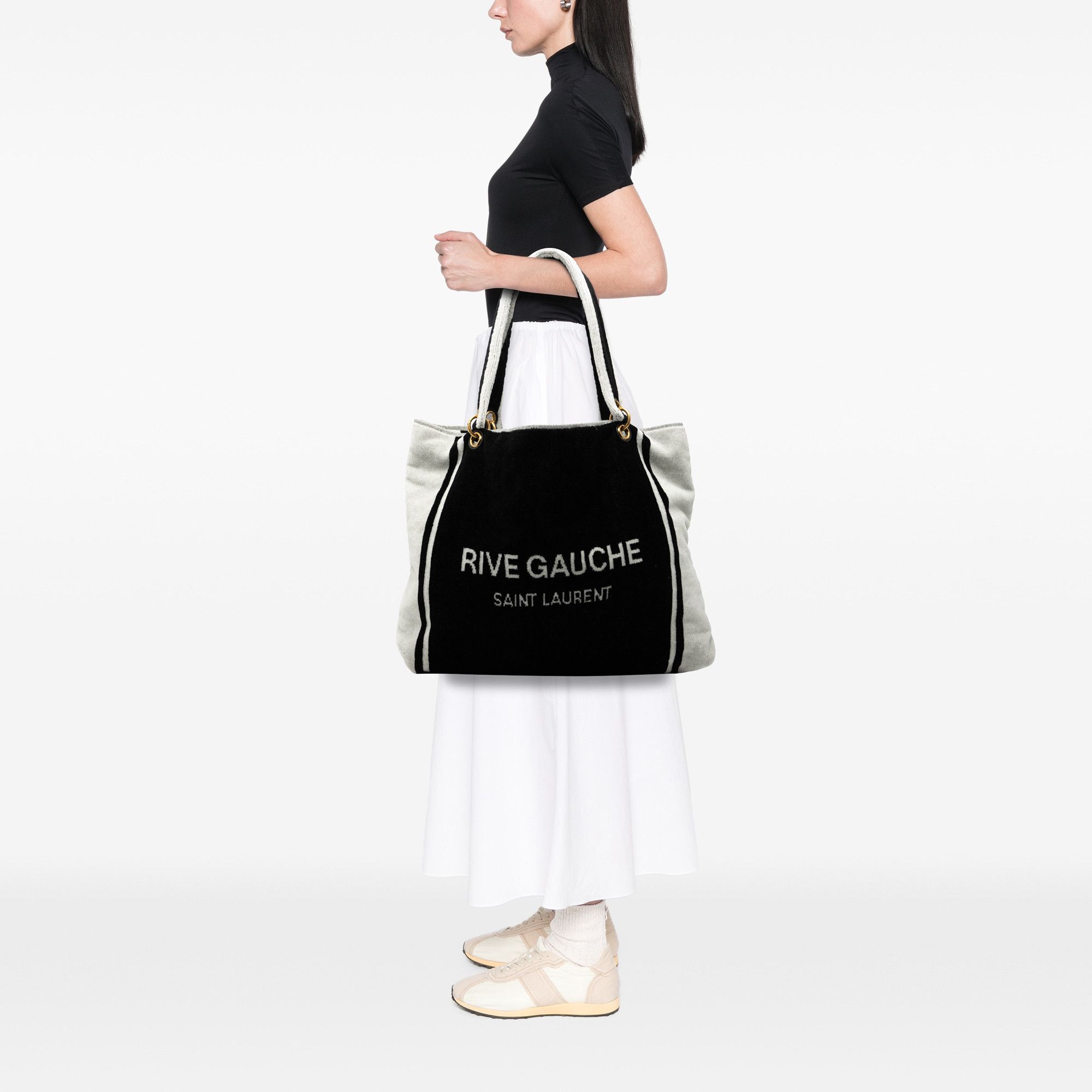 Yves Saint Laurent Yves Saint Laurent Terry Cloth Rive Gauche Tote Size ONE SIZE - 7 Thumbnail