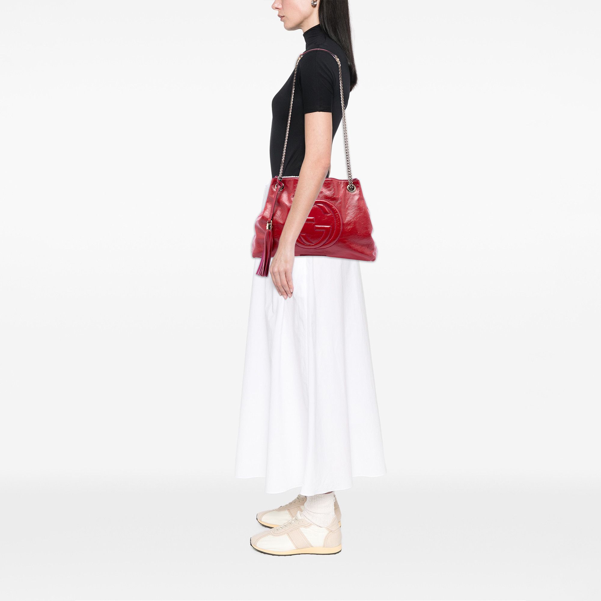 Gucci Gucci Medium Patent Soho Chain Tote Size ONE SIZE - 7 Thumbnail