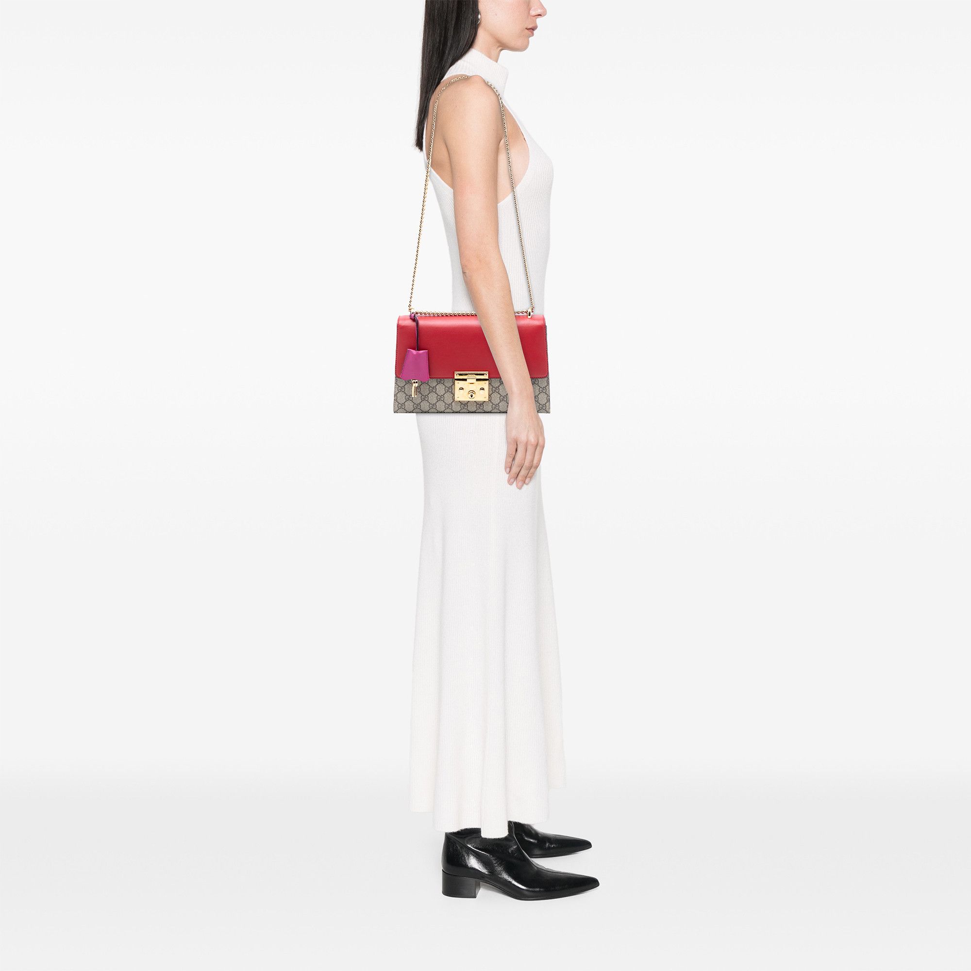Gucci Gucci Medium GG Supreme Padlock Shoulder Bag Size ONE SIZE - 7 Thumbnail