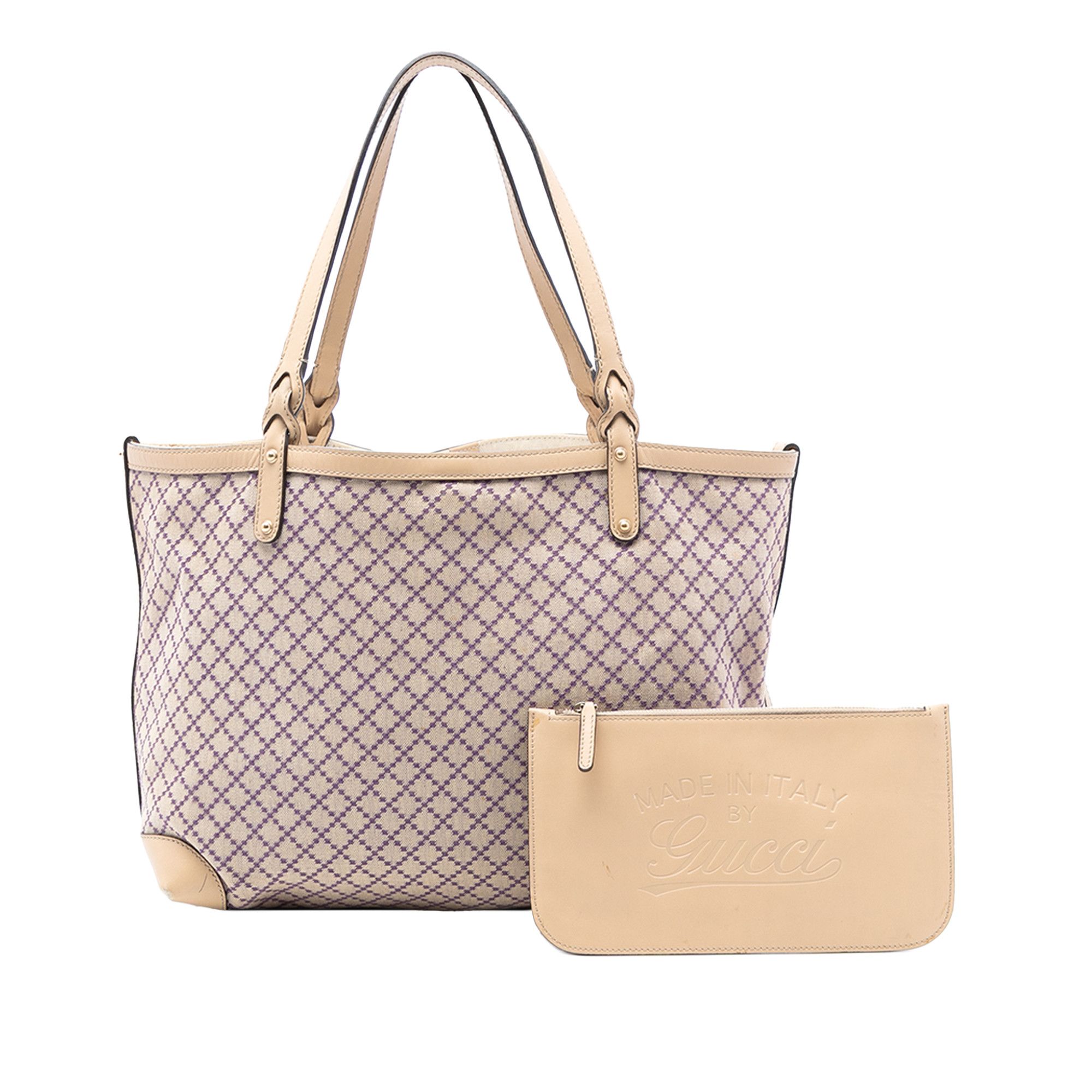 Gucci Gucci Medium Diamante Canvas Craft Tote Size ONE SIZE - 8 Thumbnail