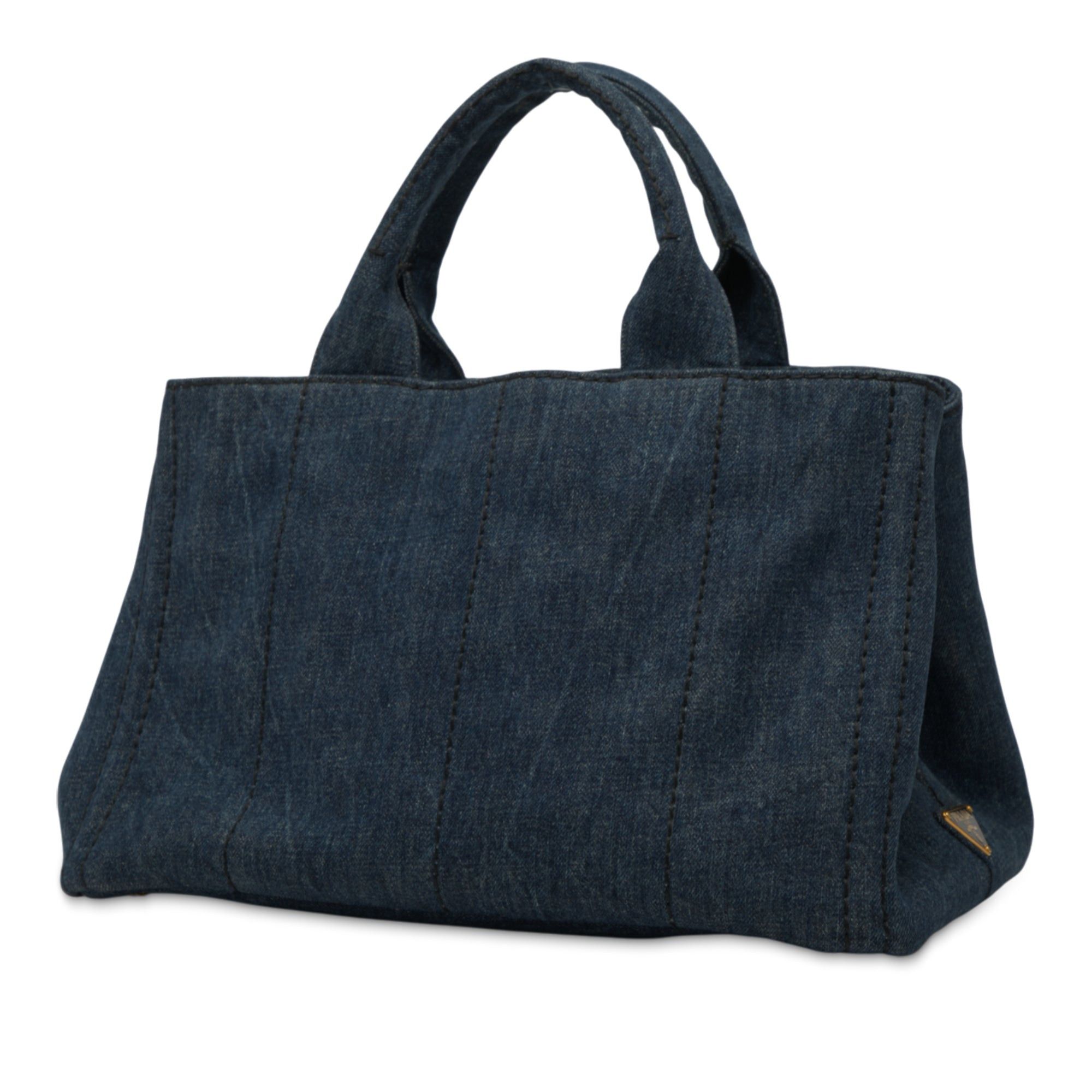 Prada Denim Canapa Logo Satchel Size ONE SIZE - 2 Thumbnail