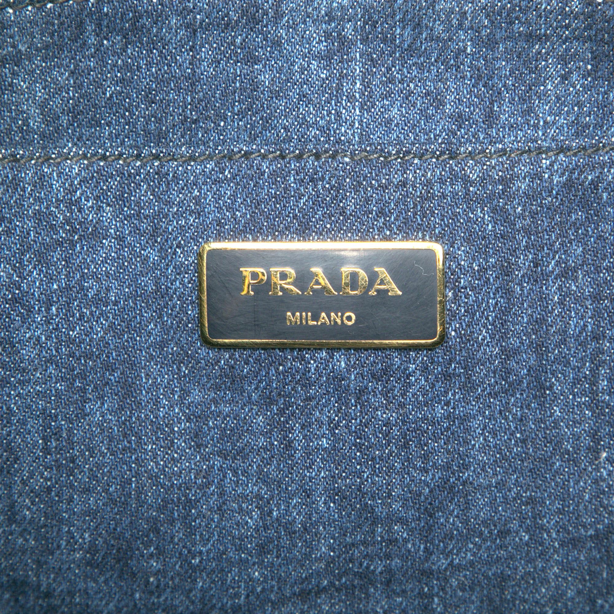 Prada Denim Canapa Logo Satchel Size ONE SIZE - 5 Thumbnail