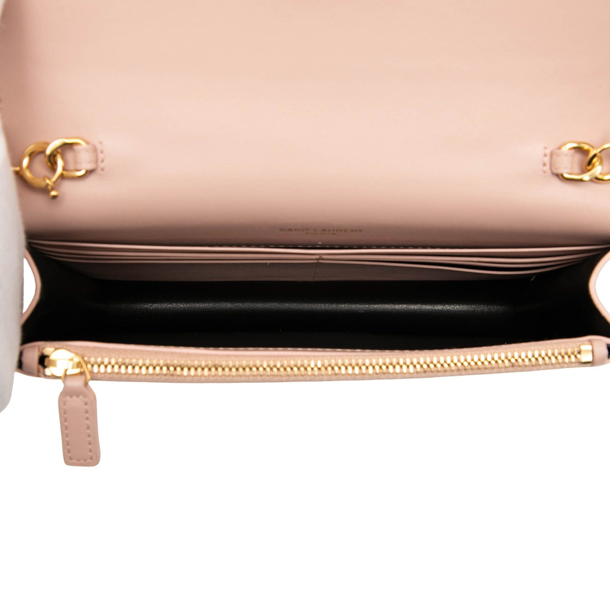 Saint Laurent Paris Smooth Calfskin Monogram Kate Tassel Wallet on Chain Size ONE SIZE - 4 Thumbnail