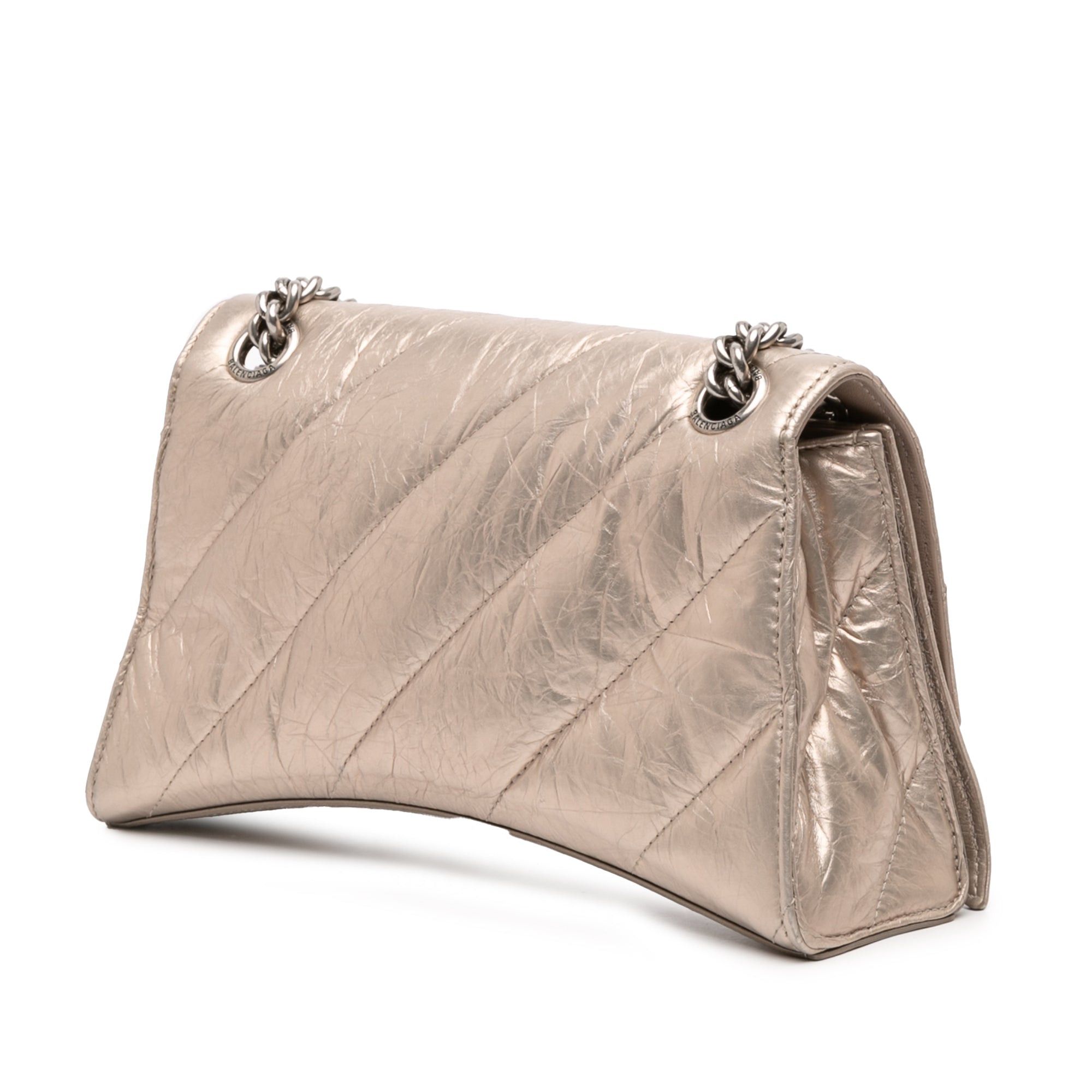 Balenciaga Small Metallic Calfskin Crush Chain Shoulder Bag Size ONE SIZE - 2 Thumbnail