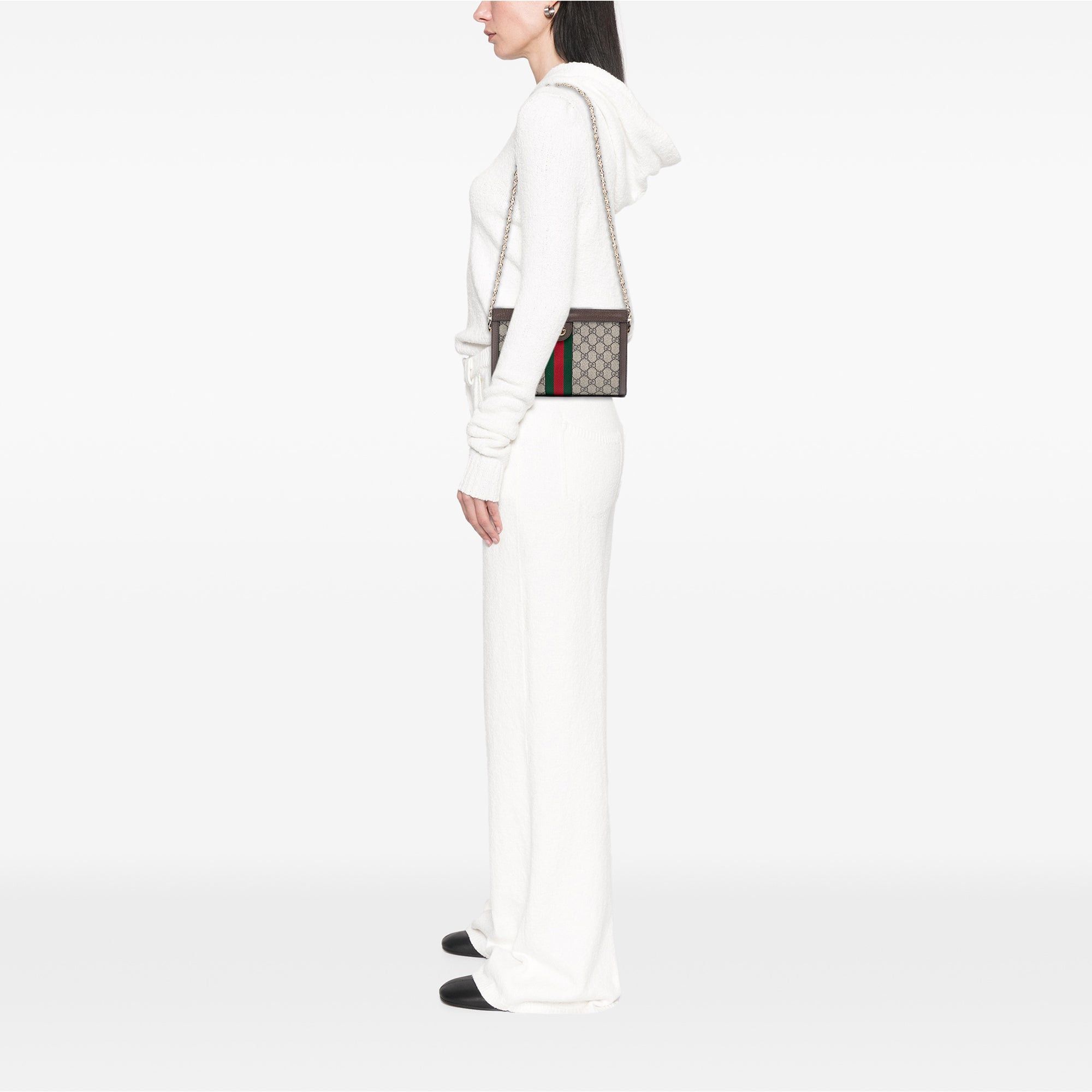 Gucci Small GG Supreme Web Ophidia Chain Crossbody Size ONE SIZE - 7 Thumbnail